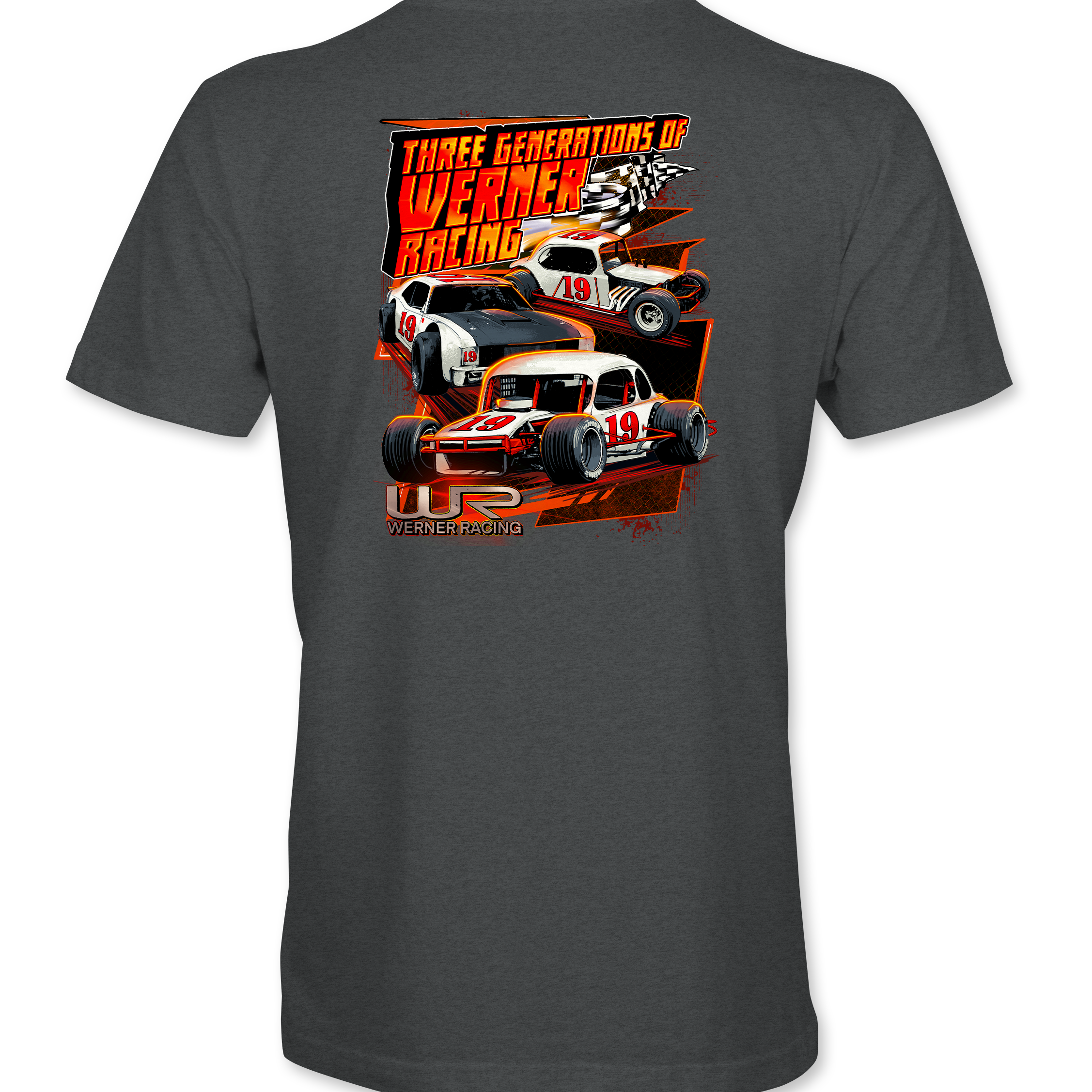 Werner Racing #19 T-Shirts Black Acid Apparel