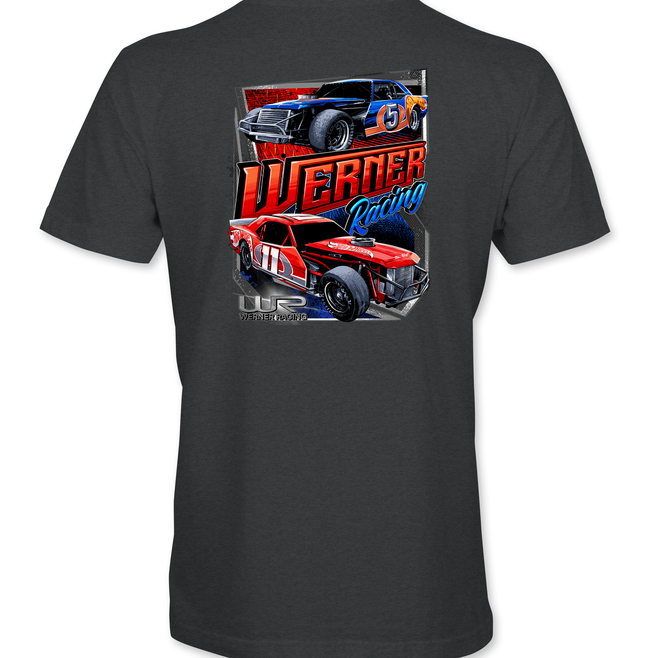 Werner Racing #5 and #11 T-Shirts Black Acid Apparel