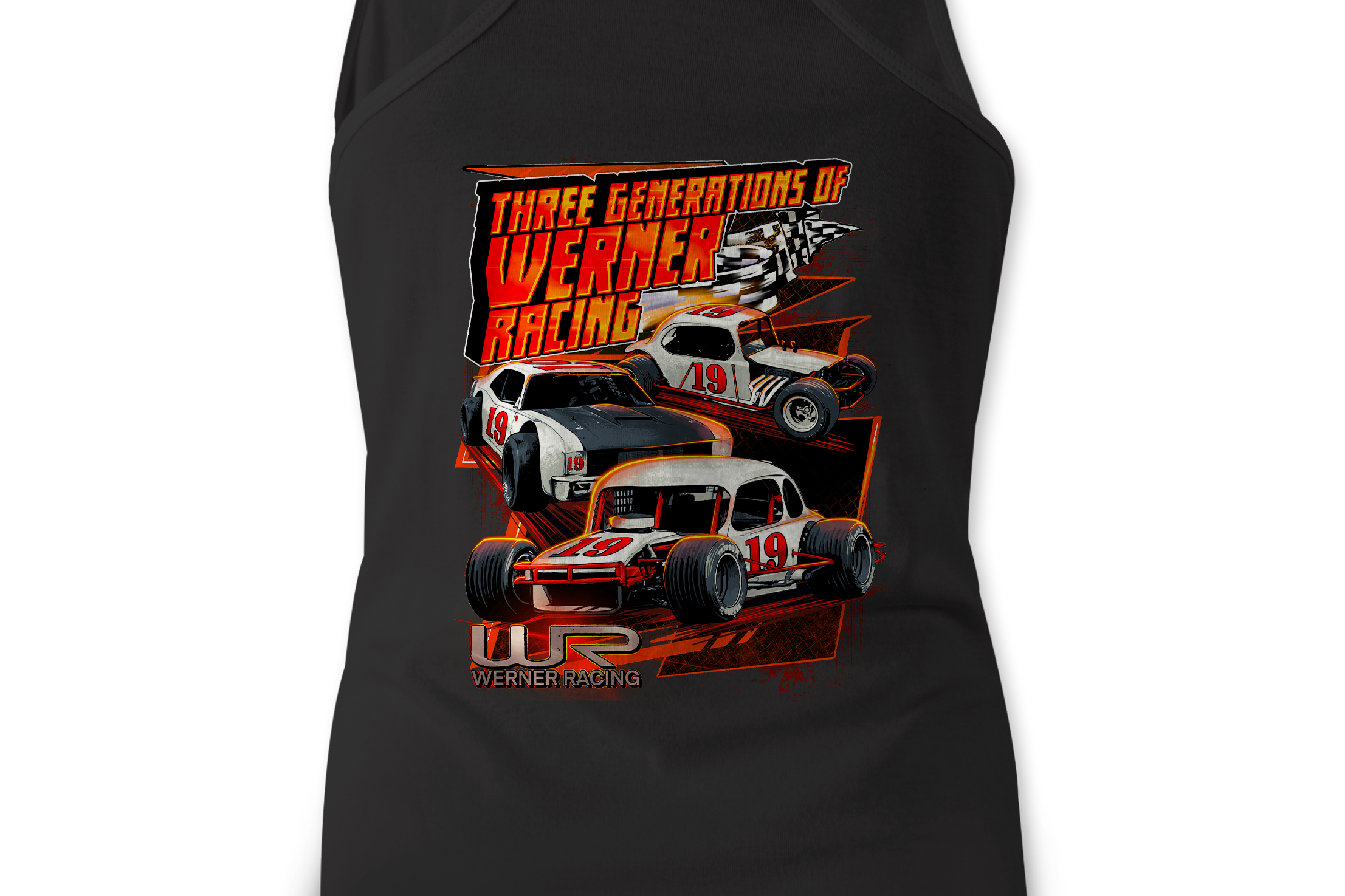 Werner Racing #19 Tank Tops Black Acid Apparel