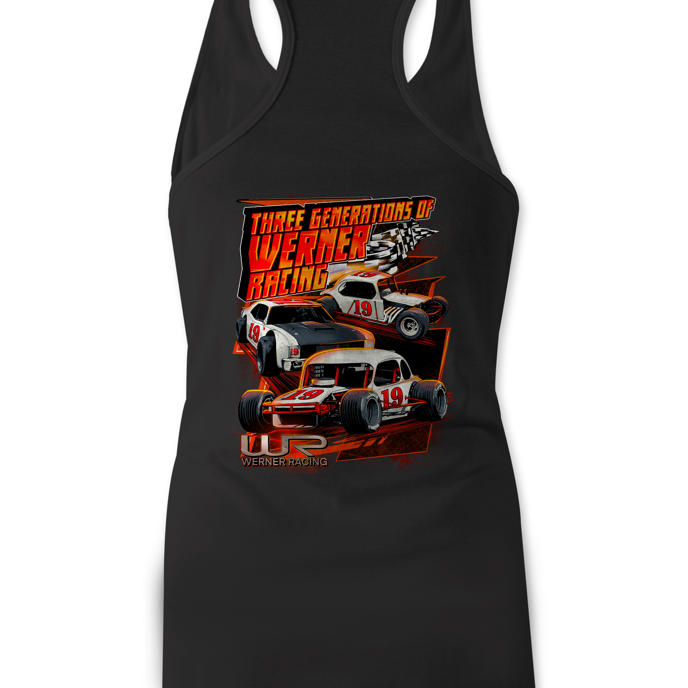 Werner Racing #19 Tank Tops Black Acid Apparel