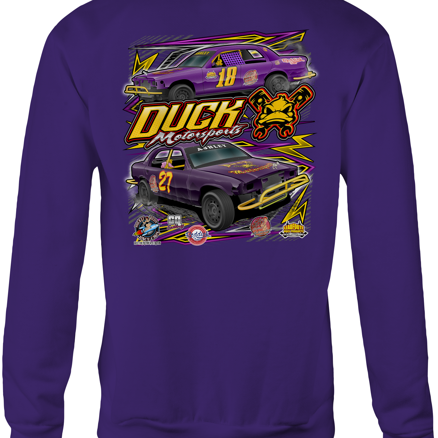 Duck Motorsports Crewneck Sweatshirts