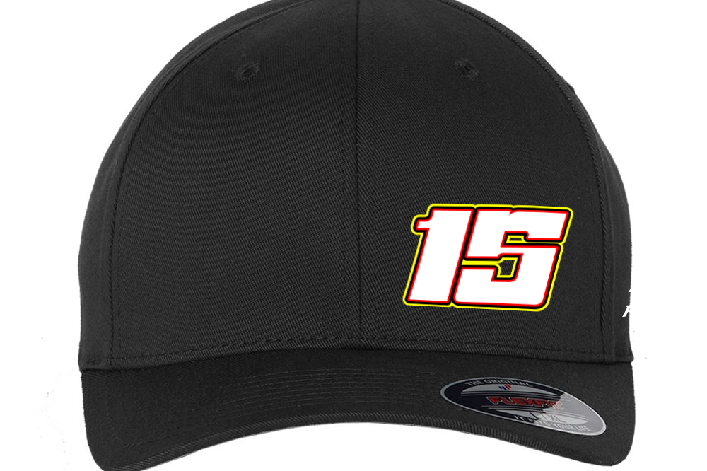 Logan Clark Flexfit Hat Black Acid Apparel