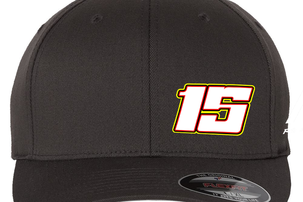 Logan Clark Flexfit Hat Black Acid Apparel