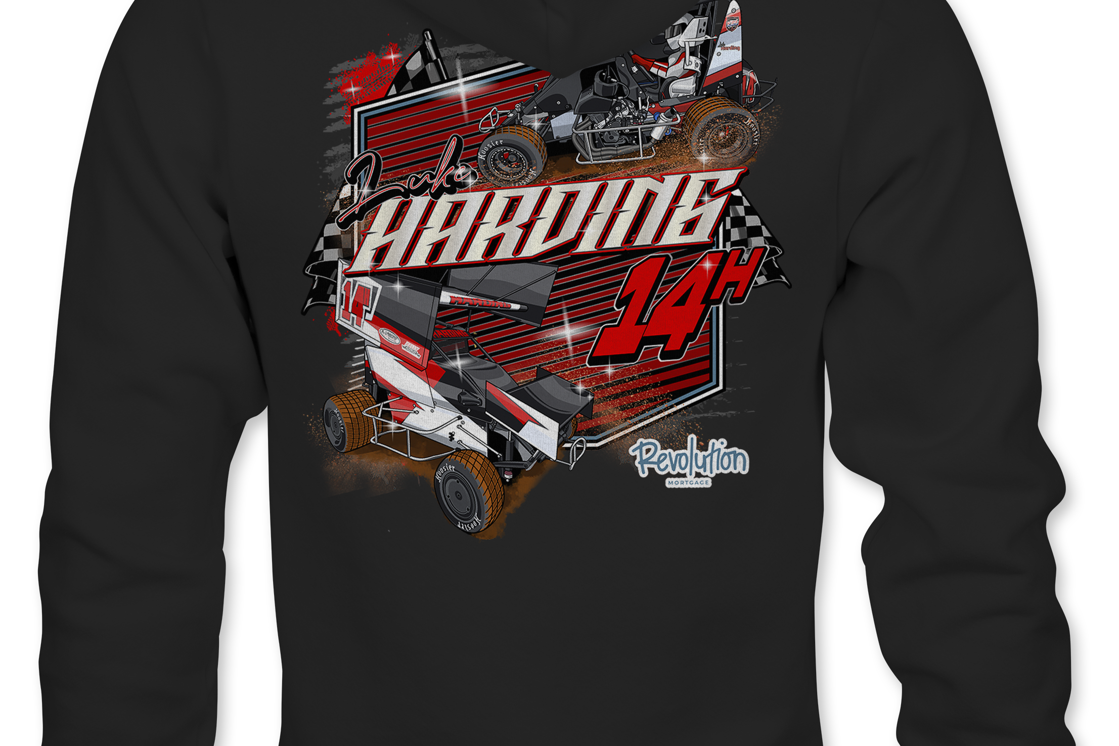 Luke Harding Hoodies Black Acid Apparel