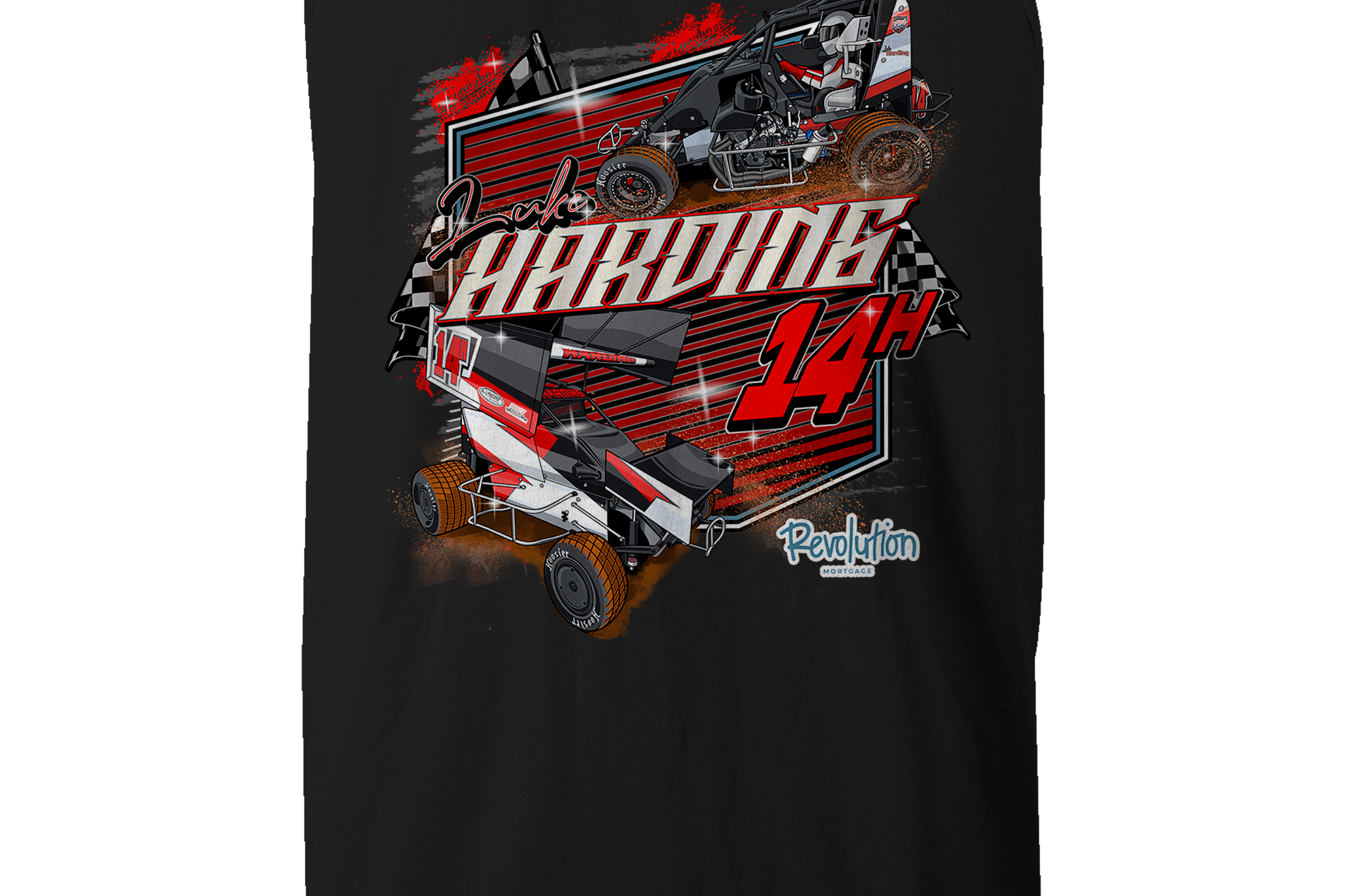 Luke Harding Tank Tops Black Acid Apparel
