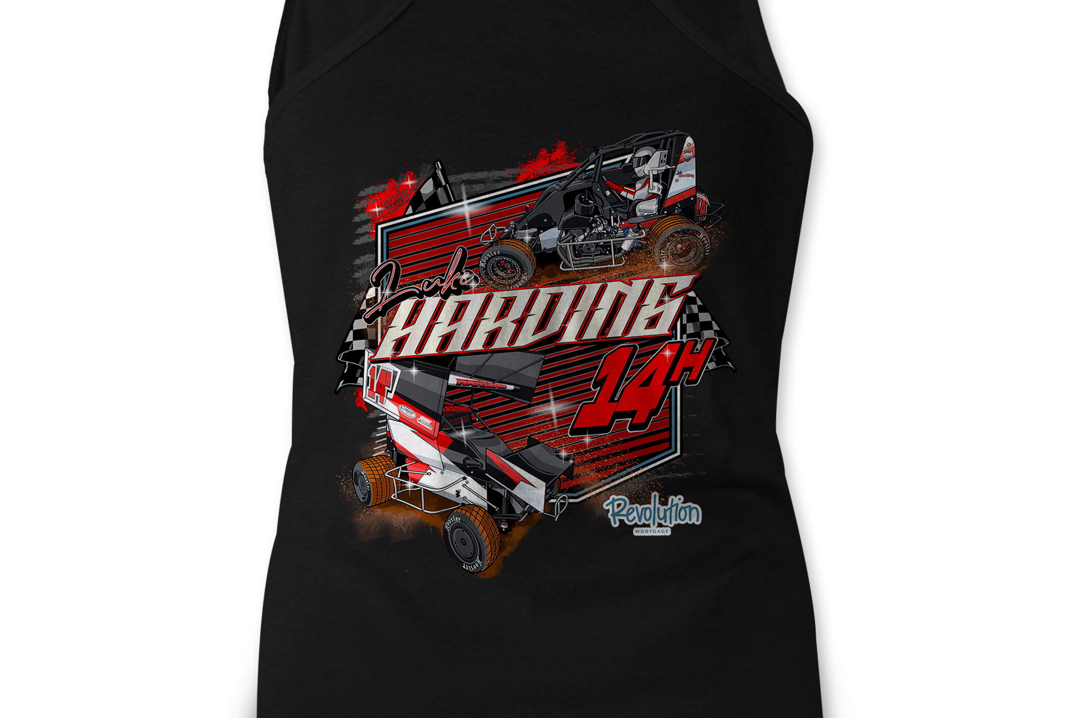 Luke Harding Tank Tops Black Acid Apparel