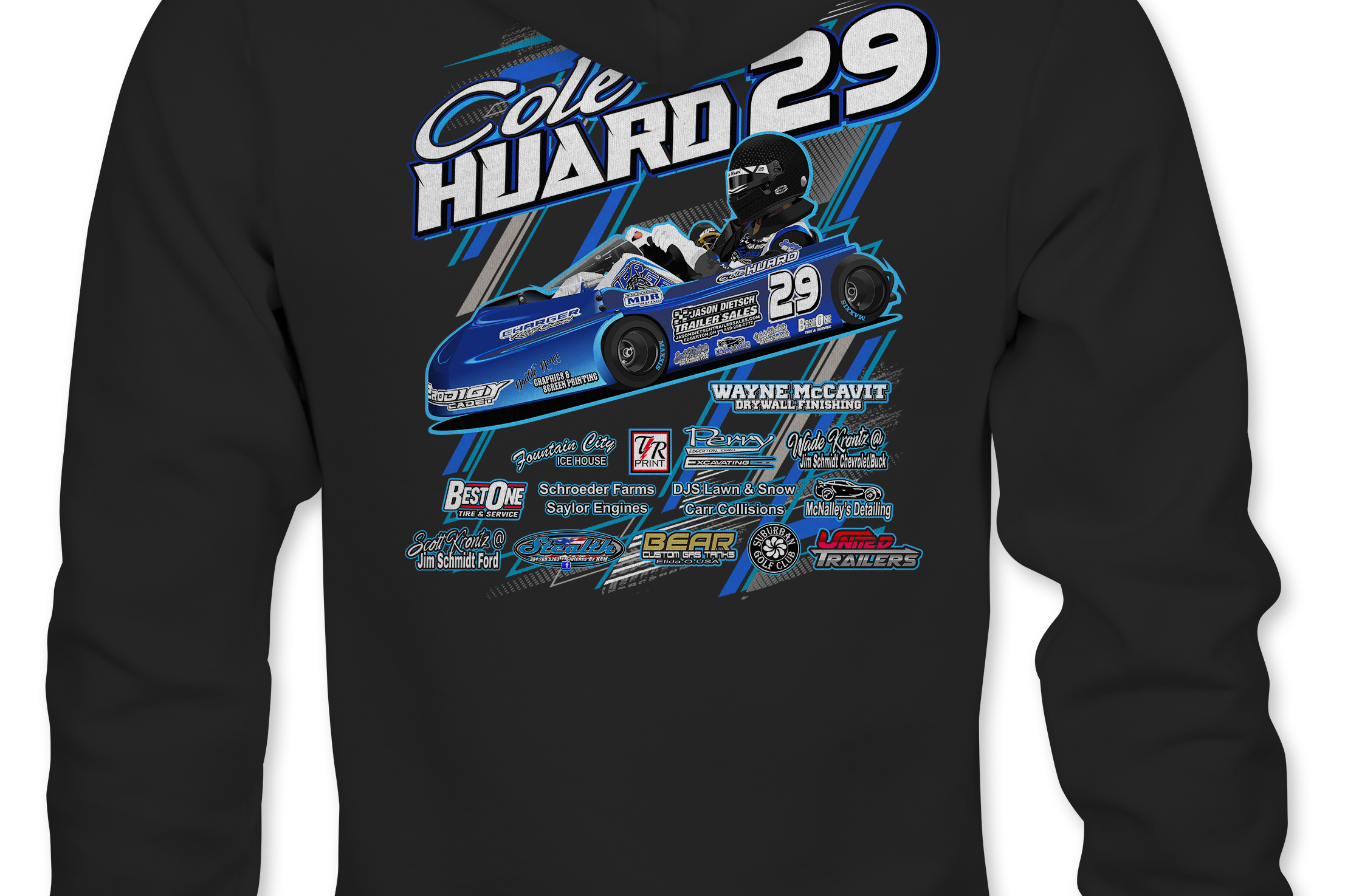 Cole Huard Hoodies Black Acid Apparel