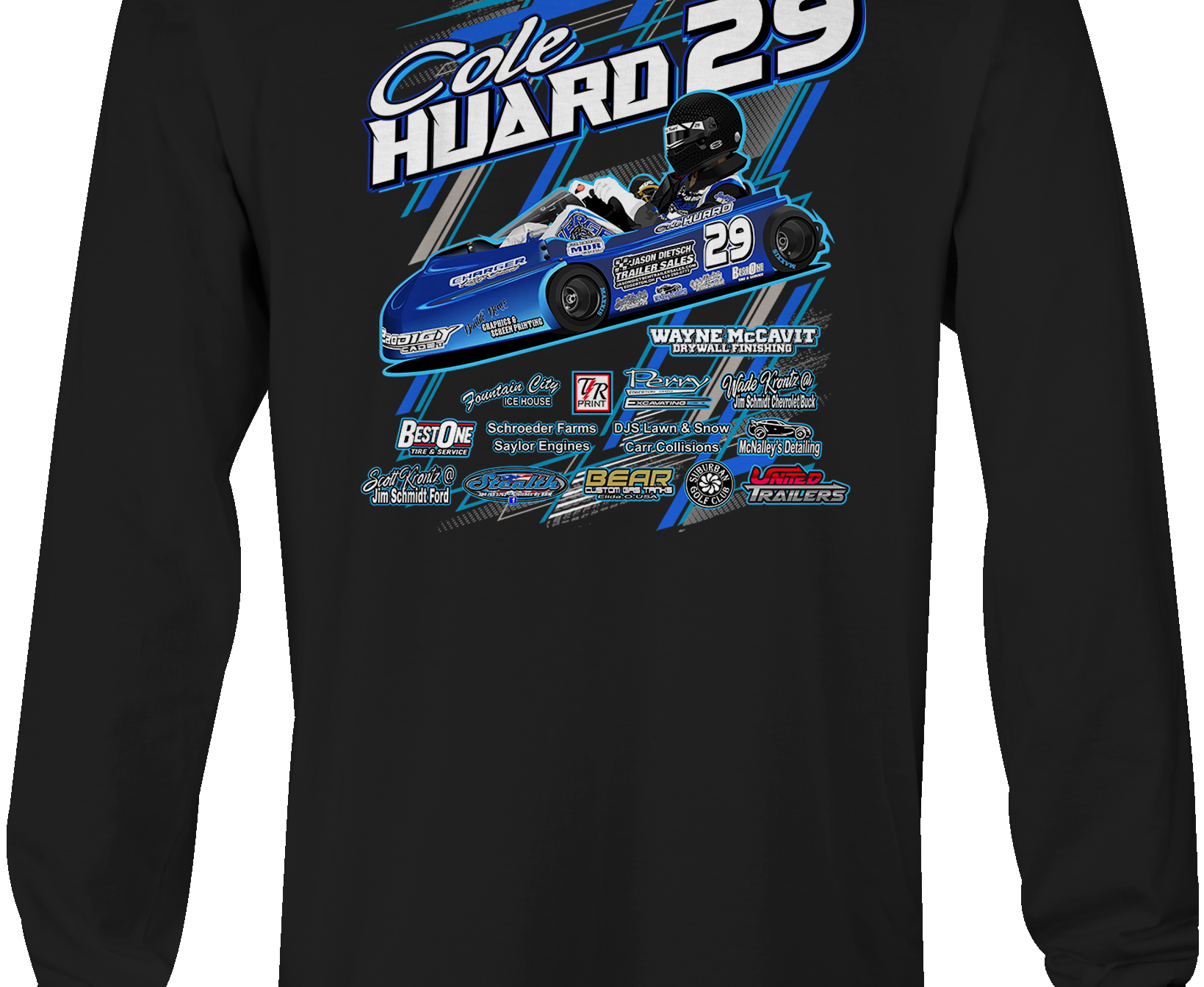 Cole Huard Long Sleeves Black Acid Apparel