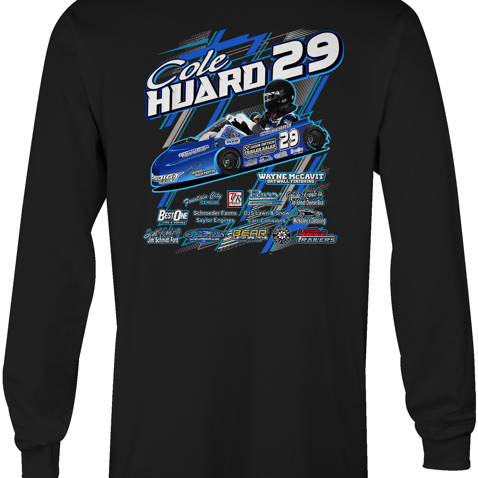 Cole Huard Long Sleeves Black Acid Apparel