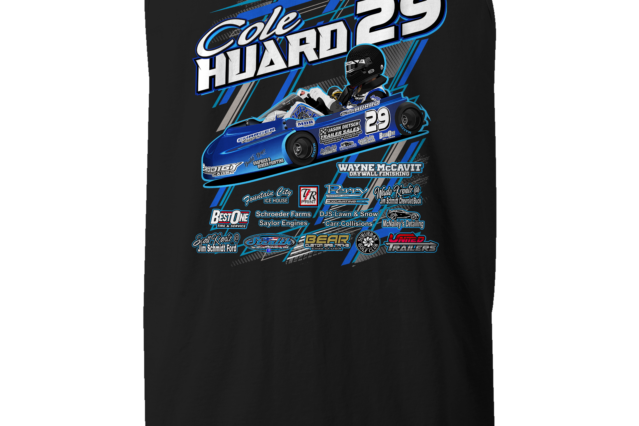 Cole Huard Tank Tops Black Acid Apparel