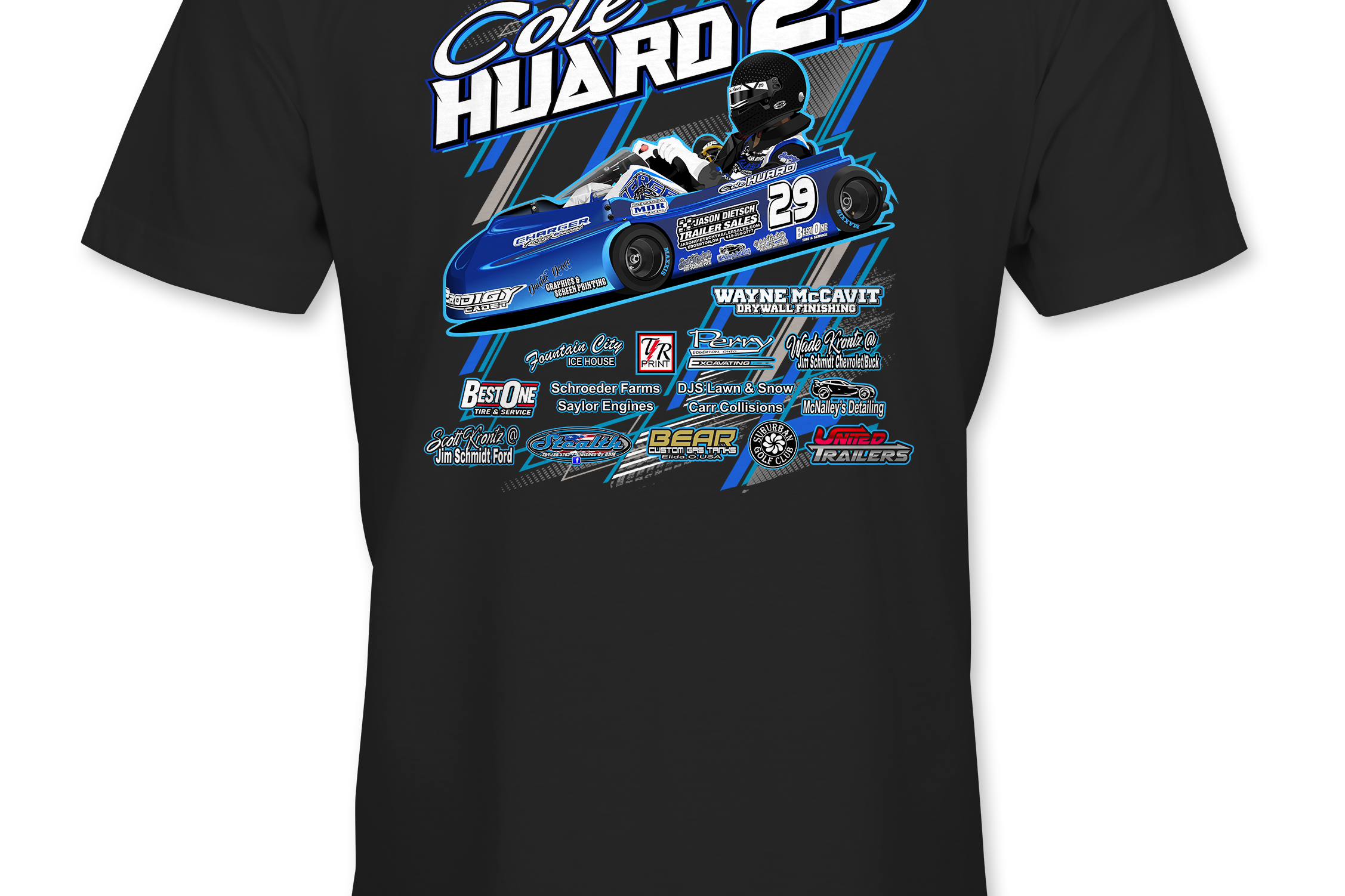 Cole Huard T-Shirts Black Acid Apparel