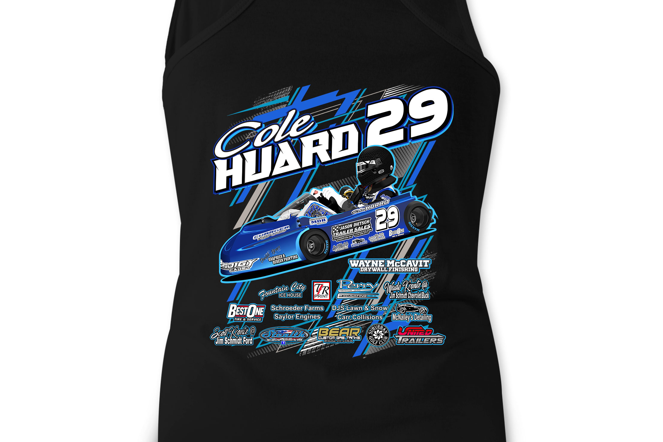 Cole Huard Tank Tops Black Acid Apparel