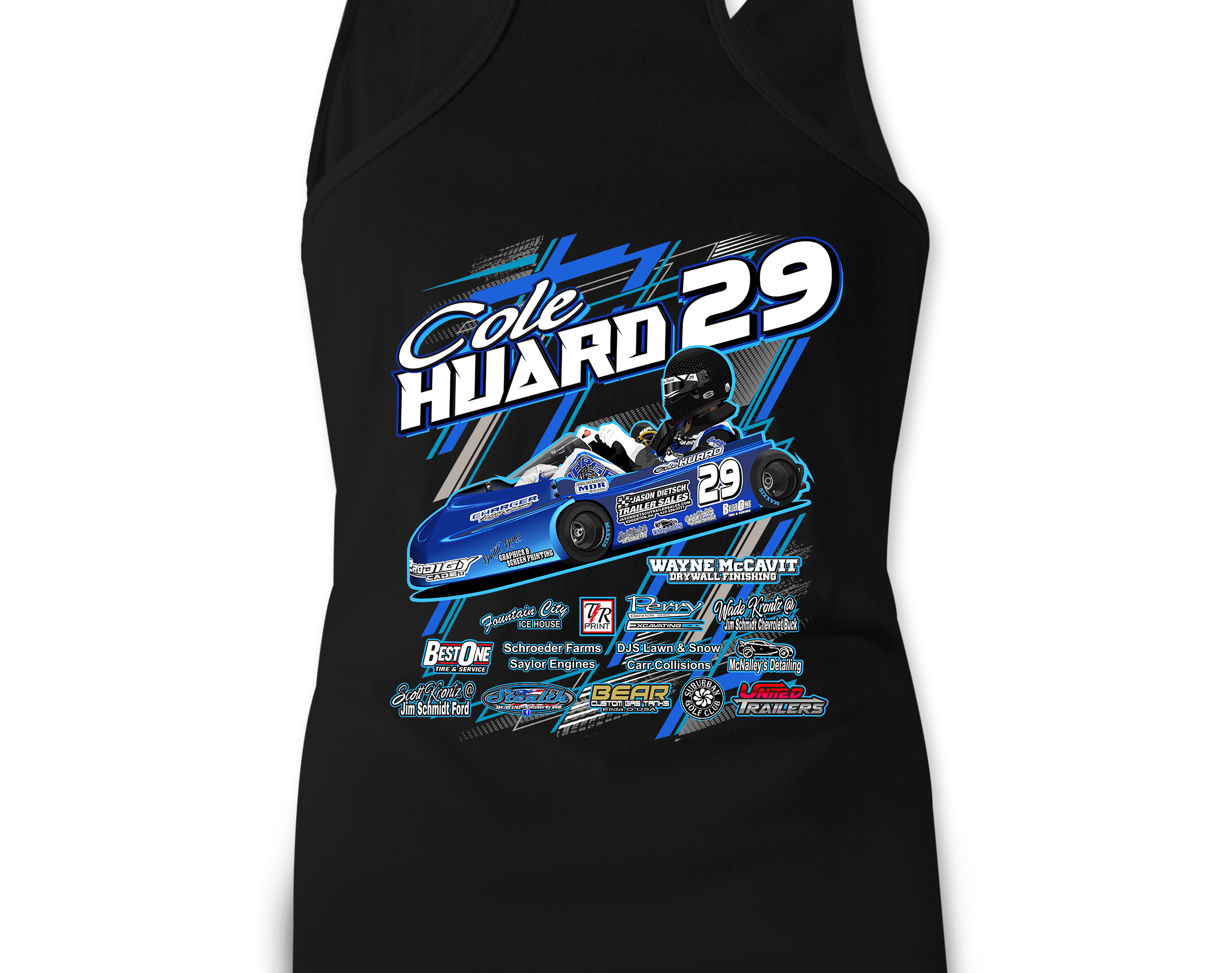 Cole Huard Tank Tops Black Acid Apparel