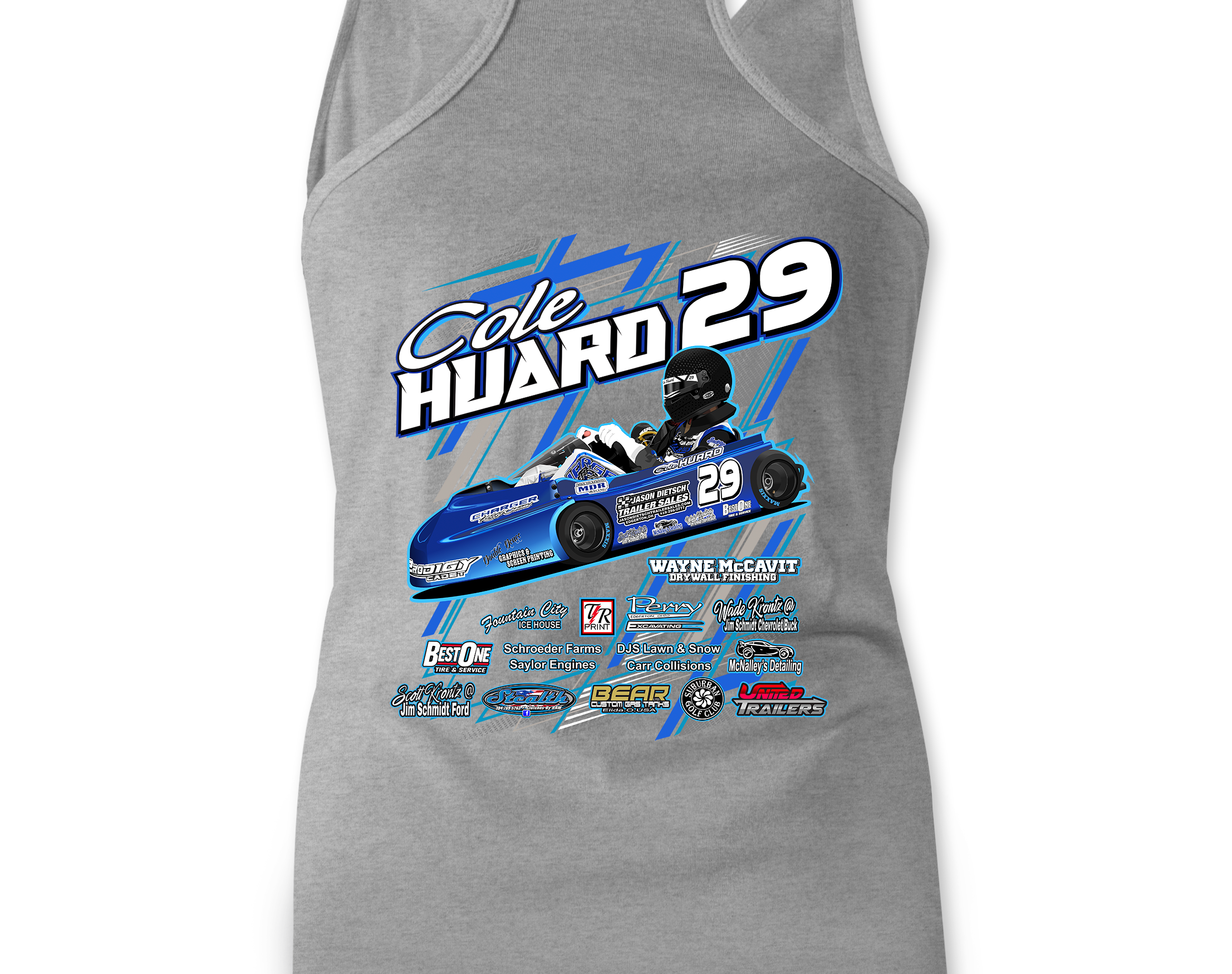 Cole Huard Tank Tops Black Acid Apparel