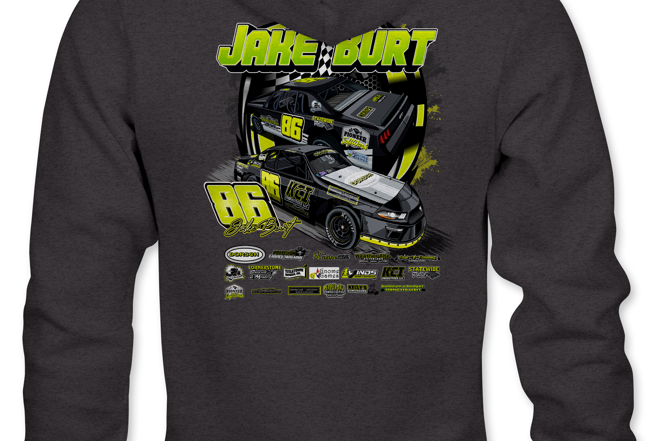 Jake Burt Hoodies Black Acid Apparel