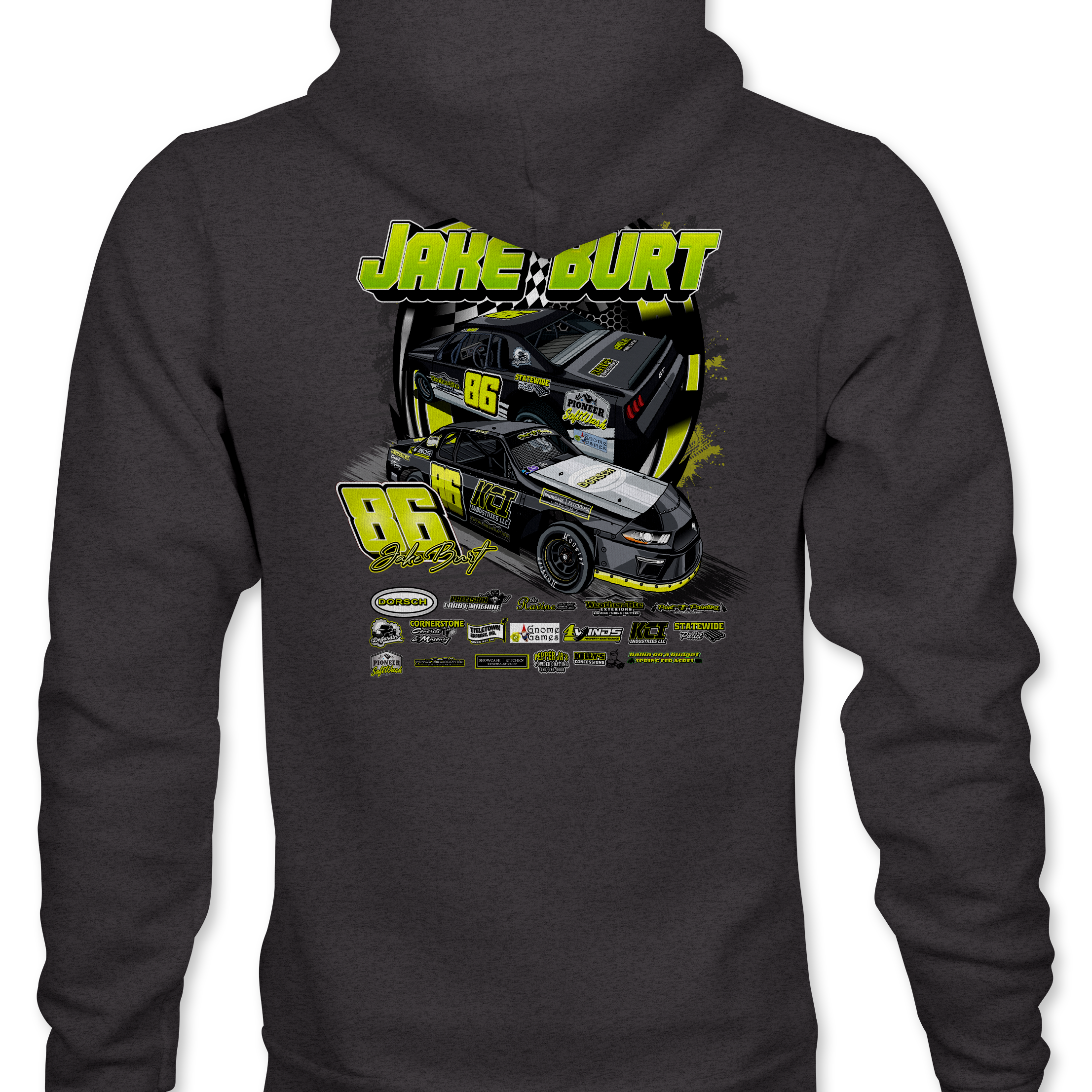 Jake Burt Hoodies Black Acid Apparel