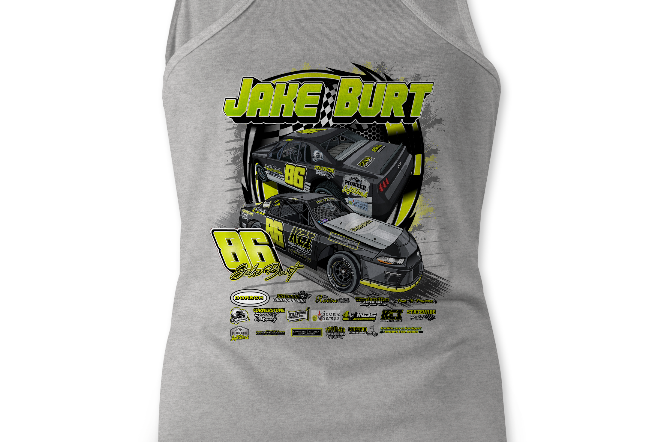 Jake Burt Tank Tops Black Acid Apparel