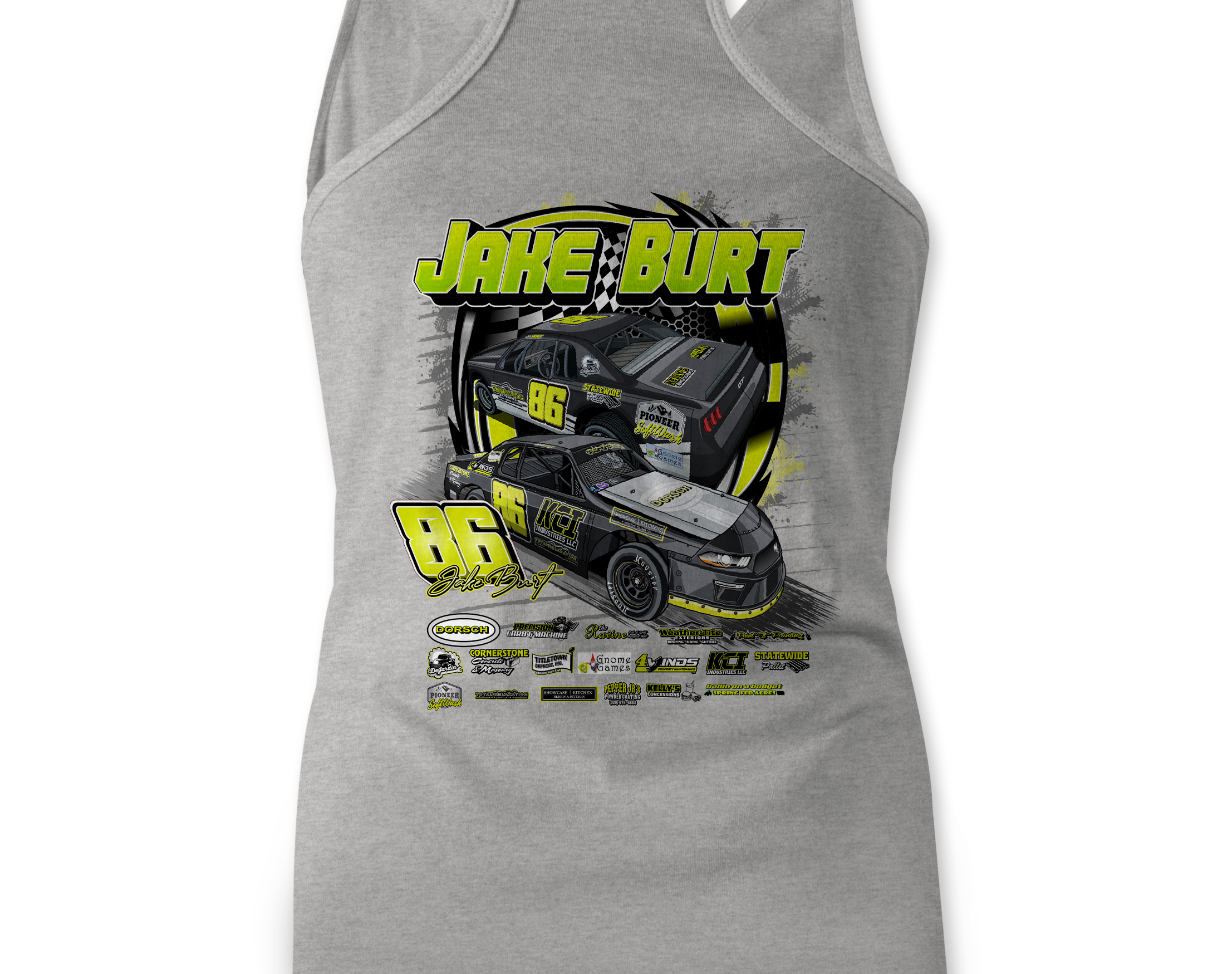 Jake Burt Tank Tops Black Acid Apparel