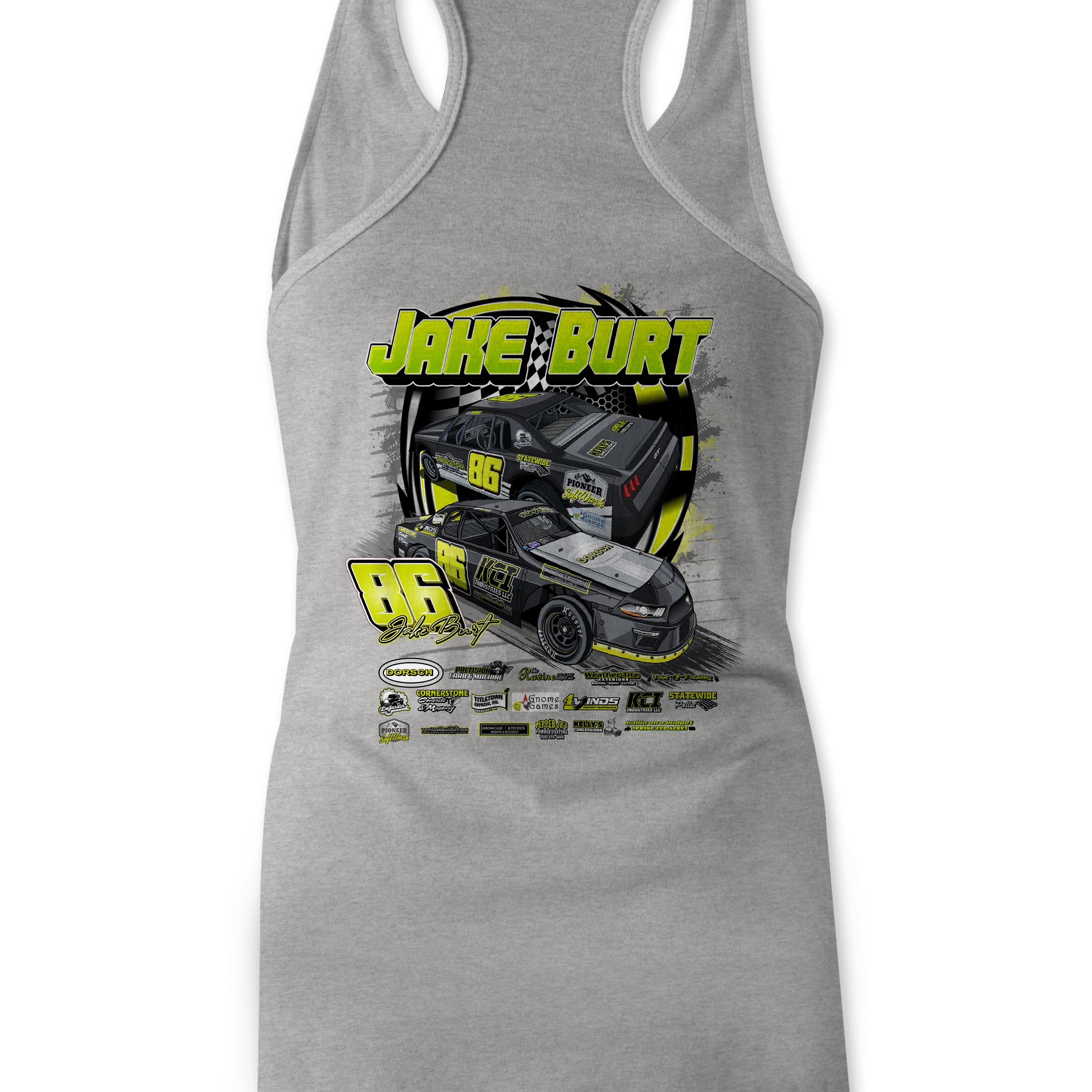 Jake Burt Tank Tops Black Acid Apparel