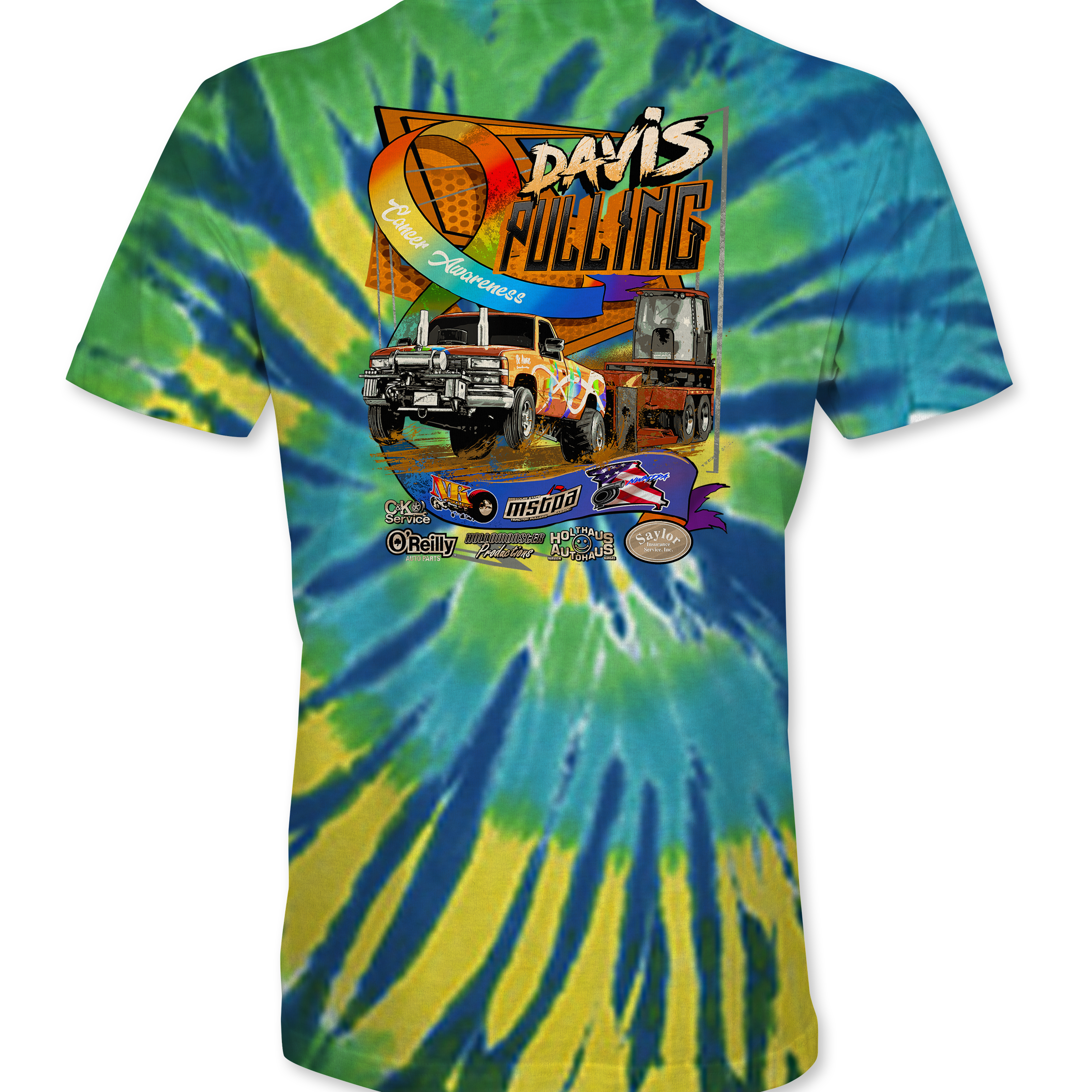 Davis Pulling 2024 Tie Dye T-Shirts