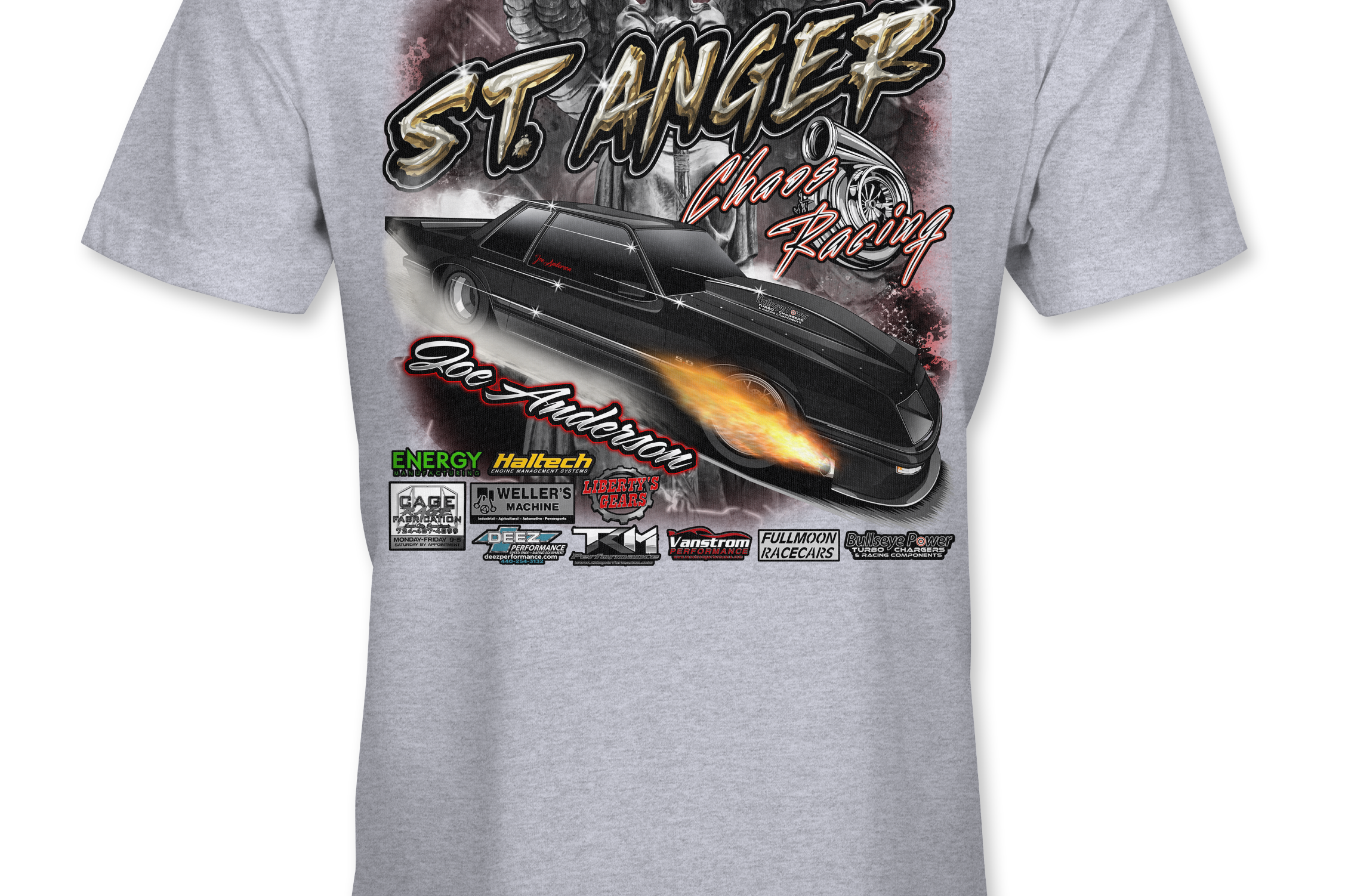 Chaos Racing Joe Anderson T-Shirts