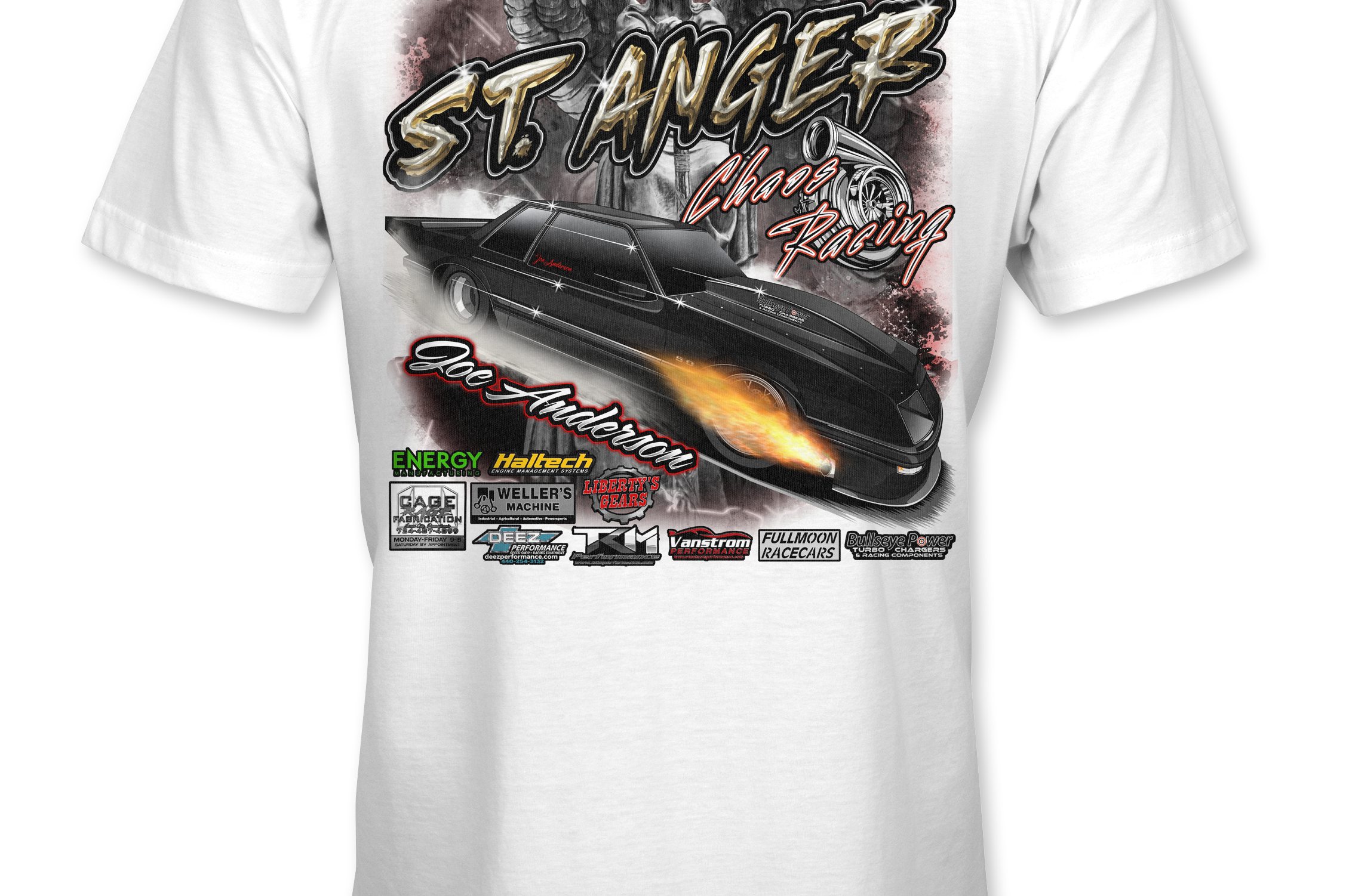 Chaos Racing Joe Anderson T-Shirts