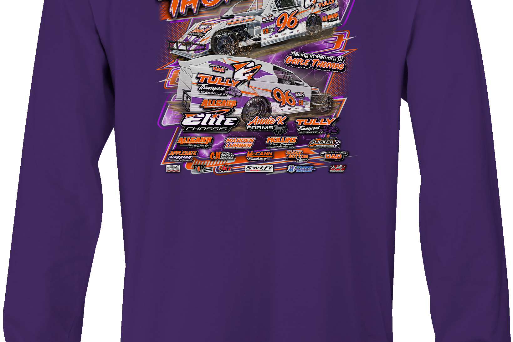 Josh Thomas Long Sleeves Black Acid Apparel