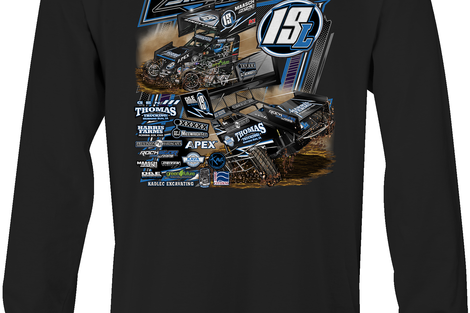 Landry Singleton Long Sleeves Black Acid Apparel