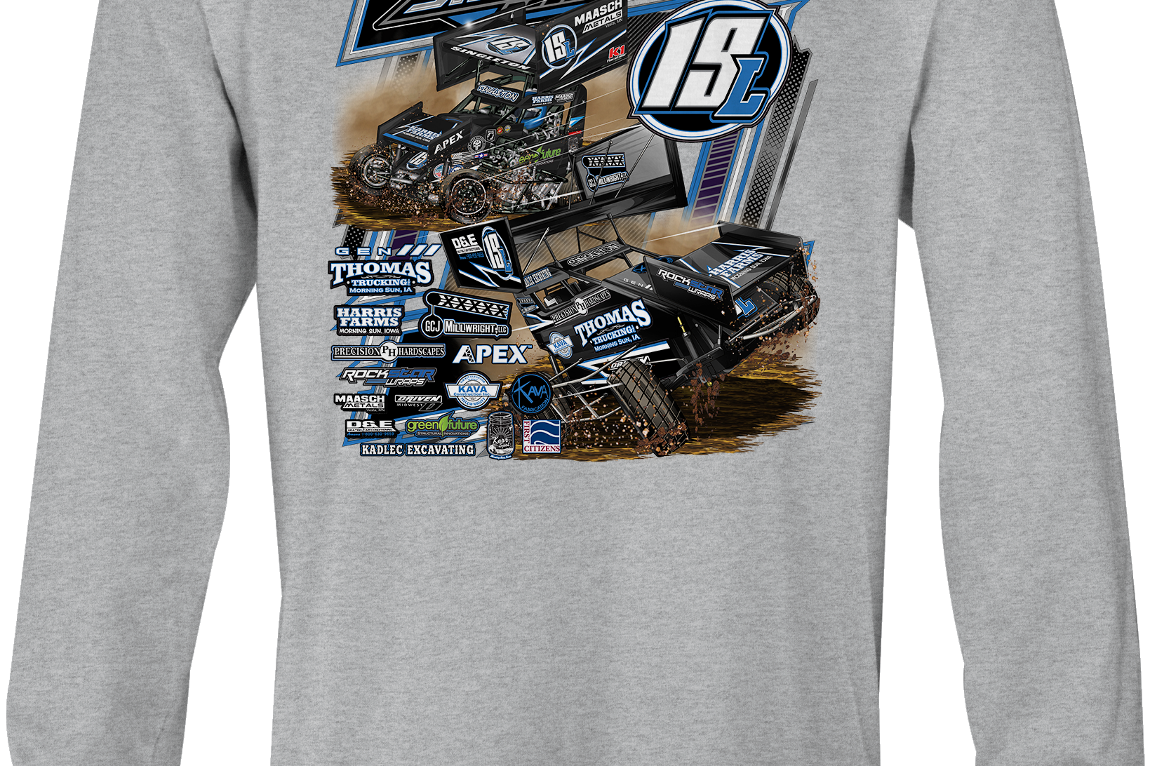 Landry Singleton Long Sleeves Black Acid Apparel