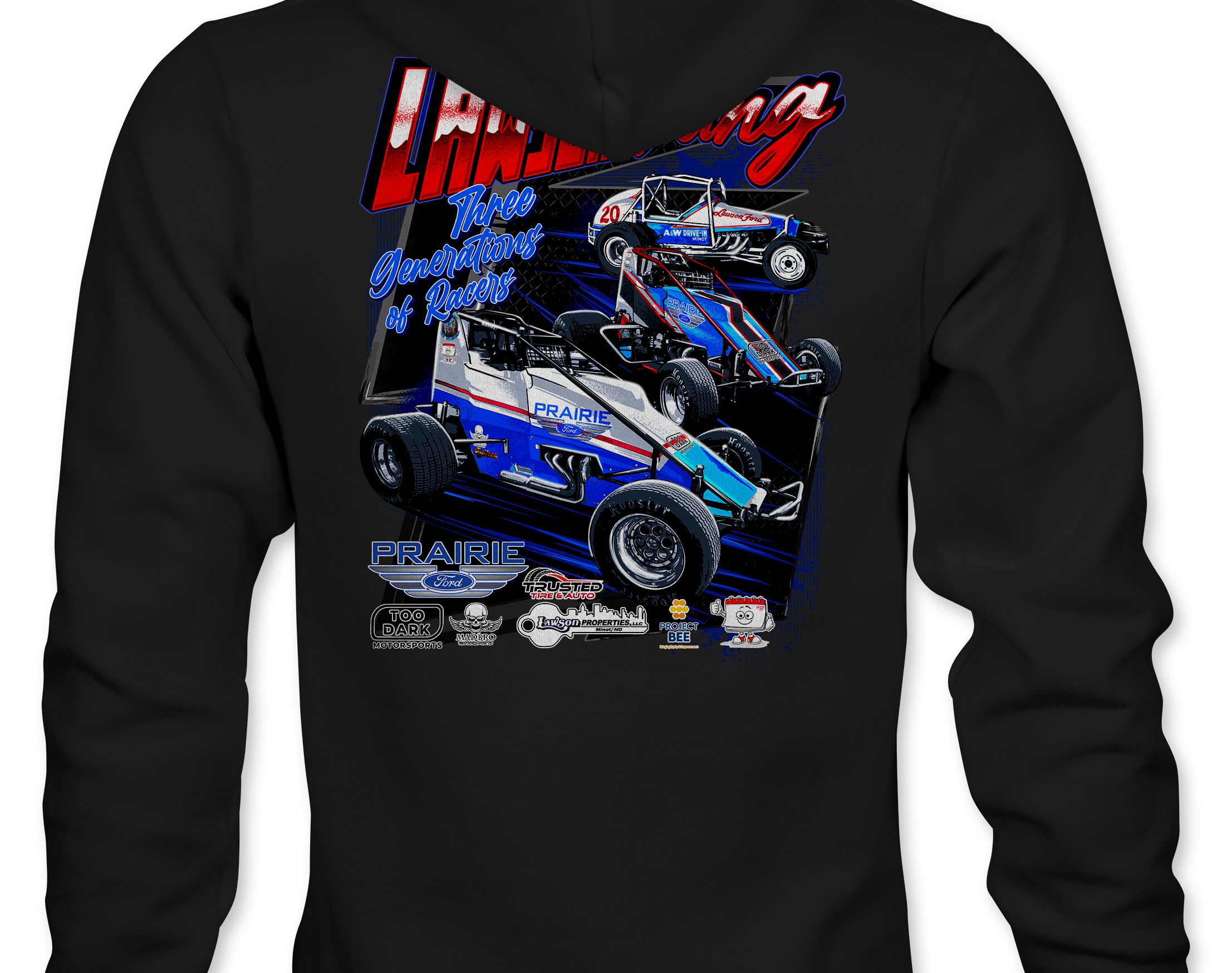 Lawson Racing Hoodies Black Acid Apparel