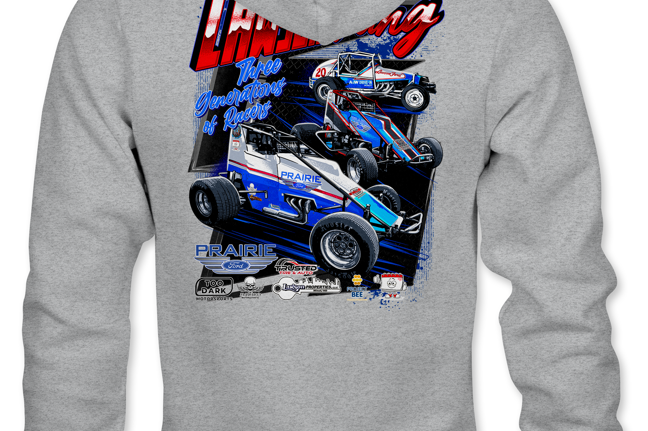 Lawson Racing Hoodies Black Acid Apparel