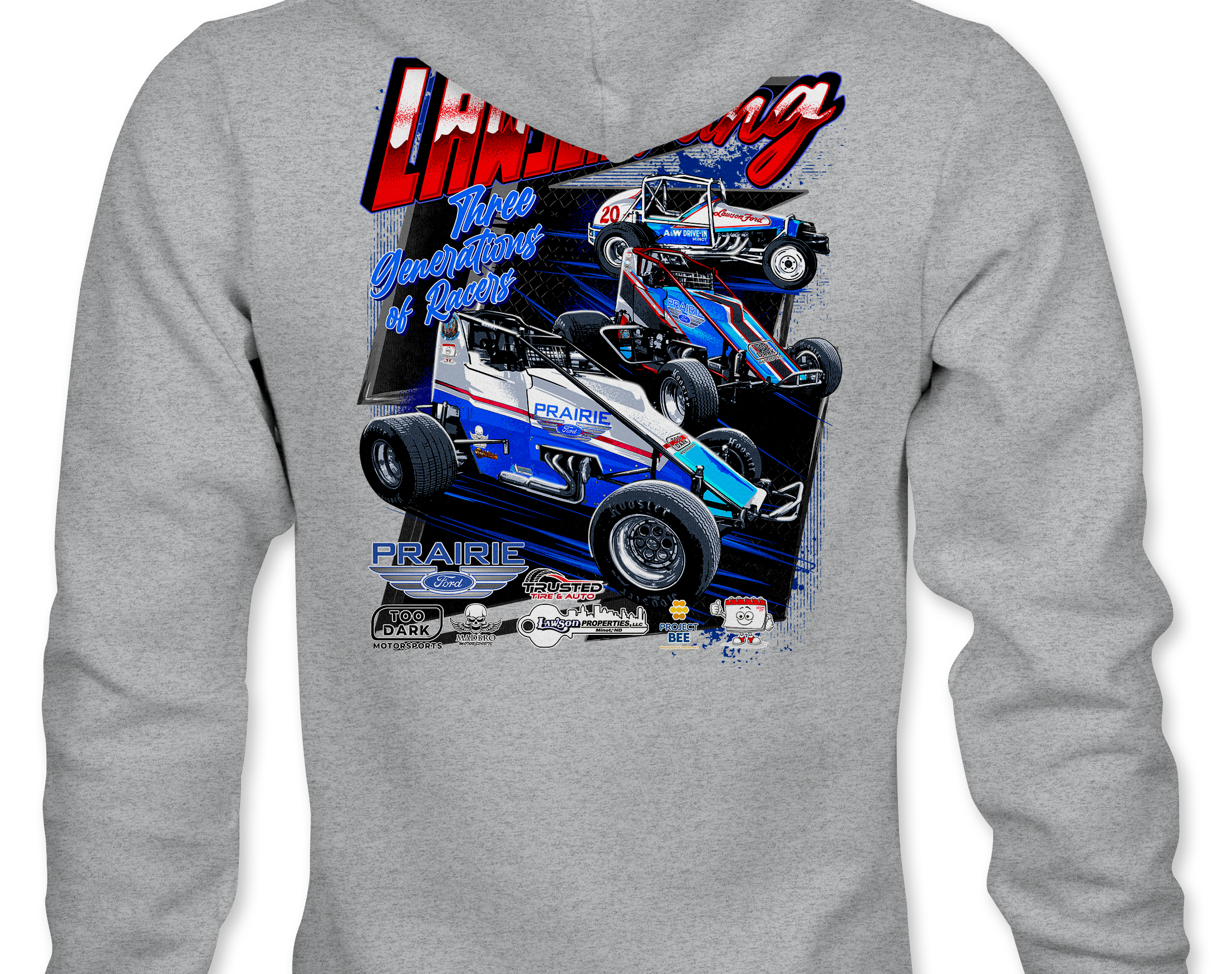 Lawson Racing Hoodies Black Acid Apparel