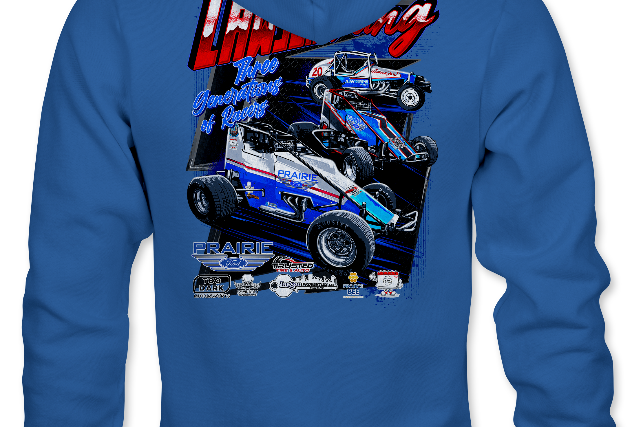 Lawson Racing Hoodies Black Acid Apparel