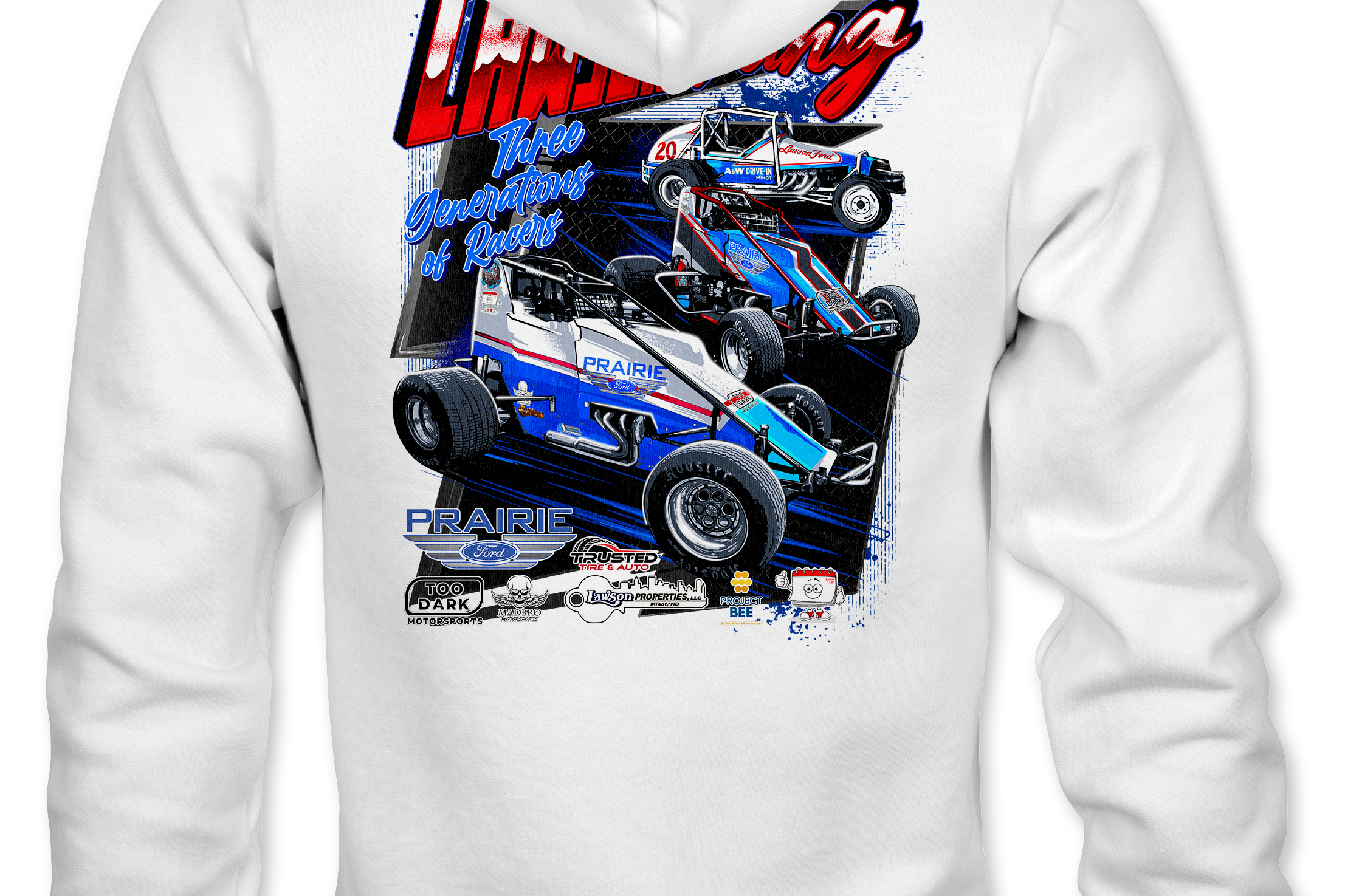 Lawson Racing Hoodies Black Acid Apparel