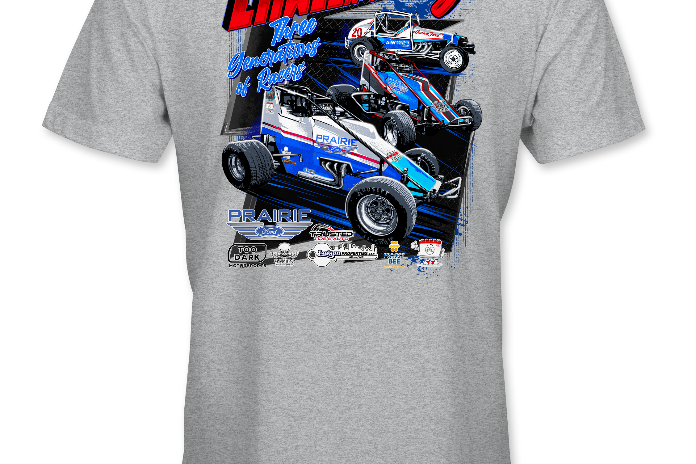 Lawson Racing T-Shirts Black Acid Apparel