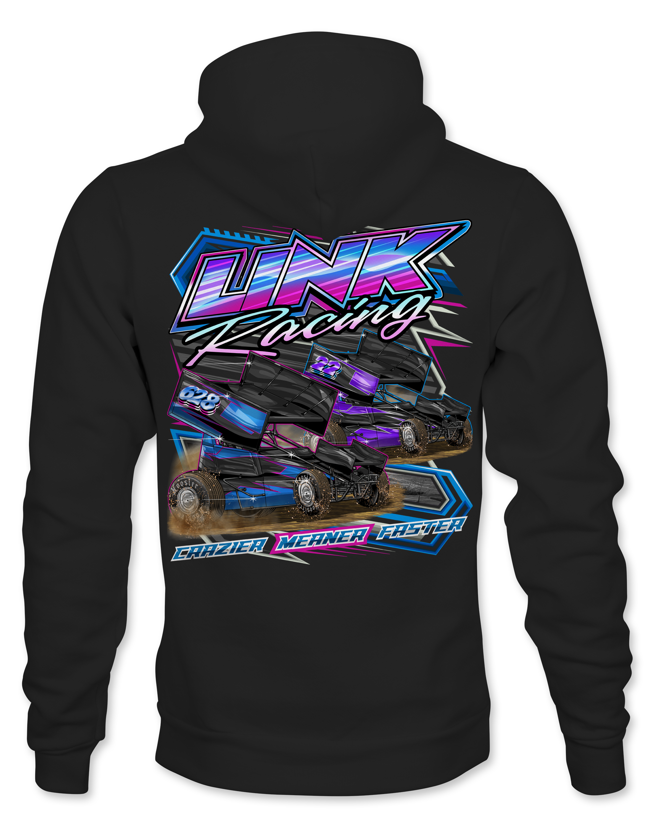 Link Racing 2026 Hoodies – Black Acid Apparel