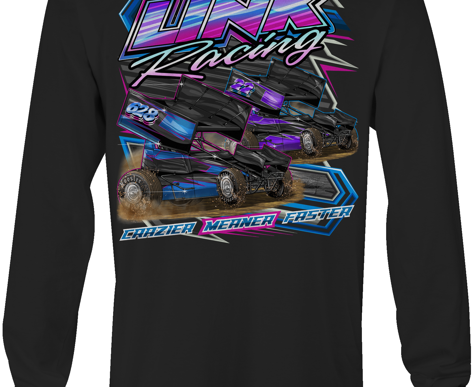 Link Racing Logo Link Racing 2026 Long Sleeves – Black Acid Apparel