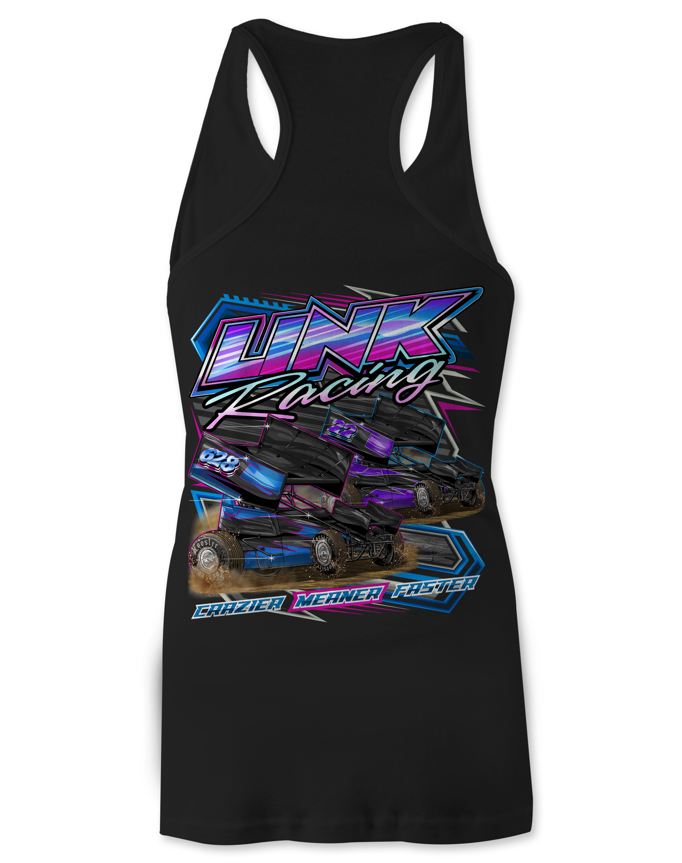 Link Racing Logo Link Racing 2026 Tank Tops – Black Acid Apparel