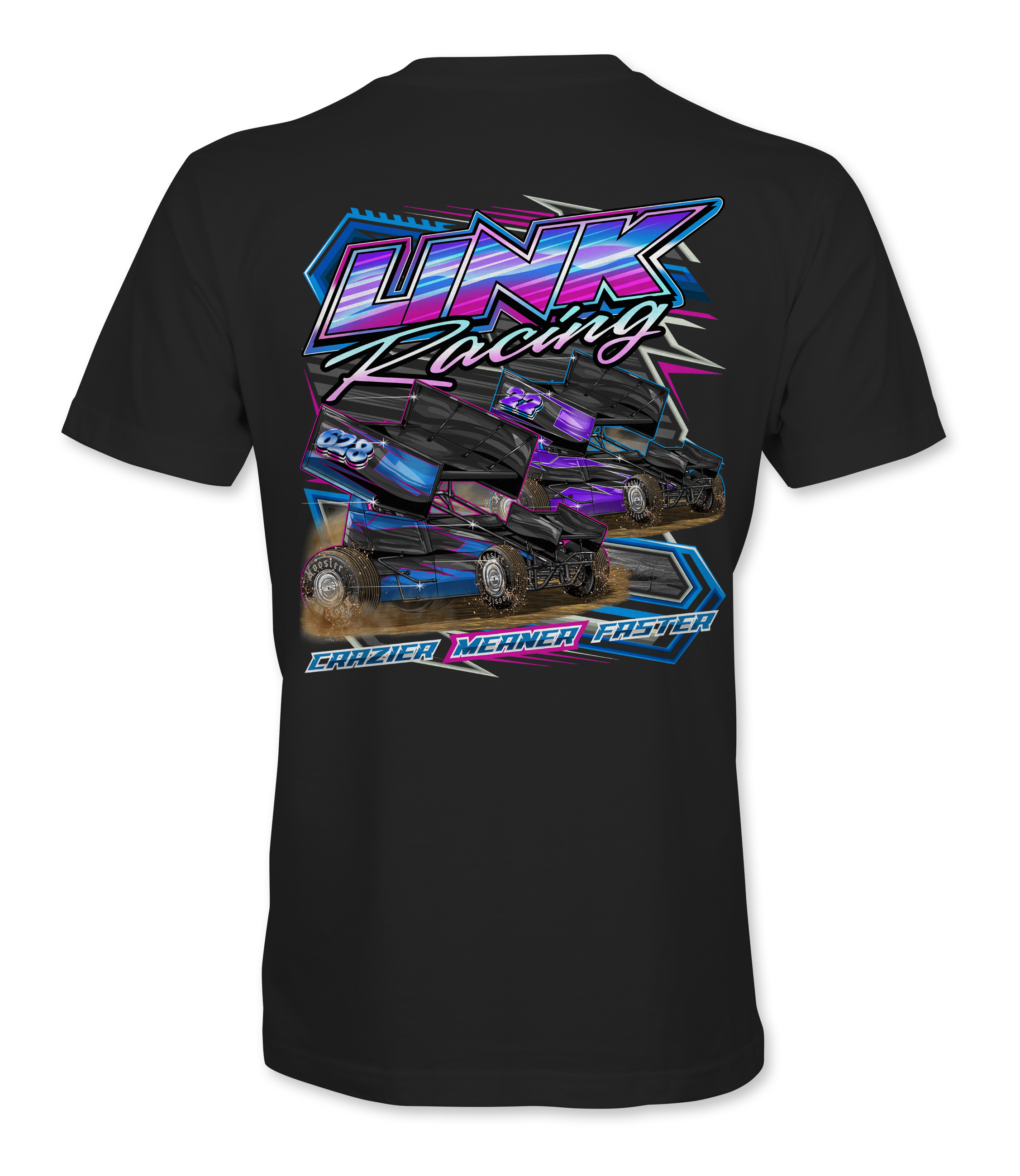 Merch Link Link Racing 2026 T-Shirts – Black Acid Apparel