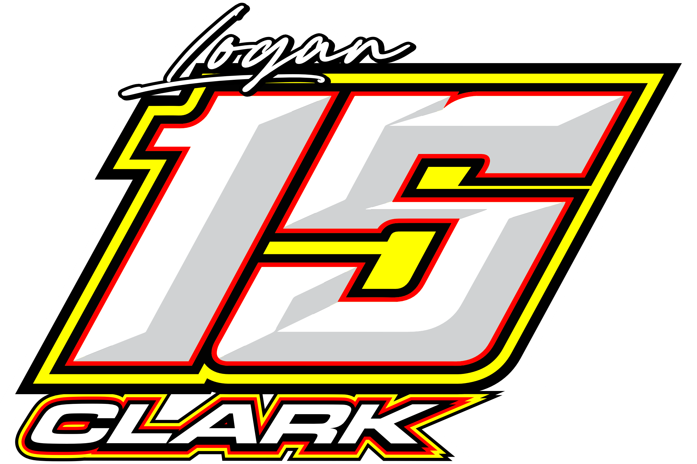 Logan Clark 15 Decal Black Acid Apparel