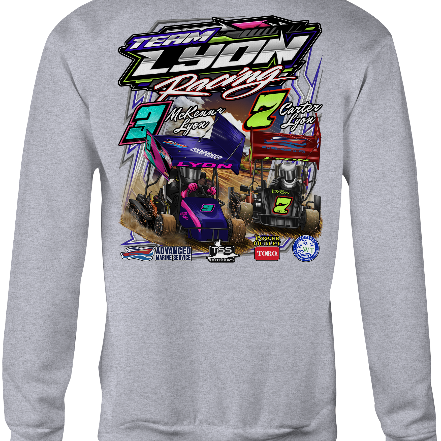 Team Lyon Racing 2025 Crewneck Sweatshirts