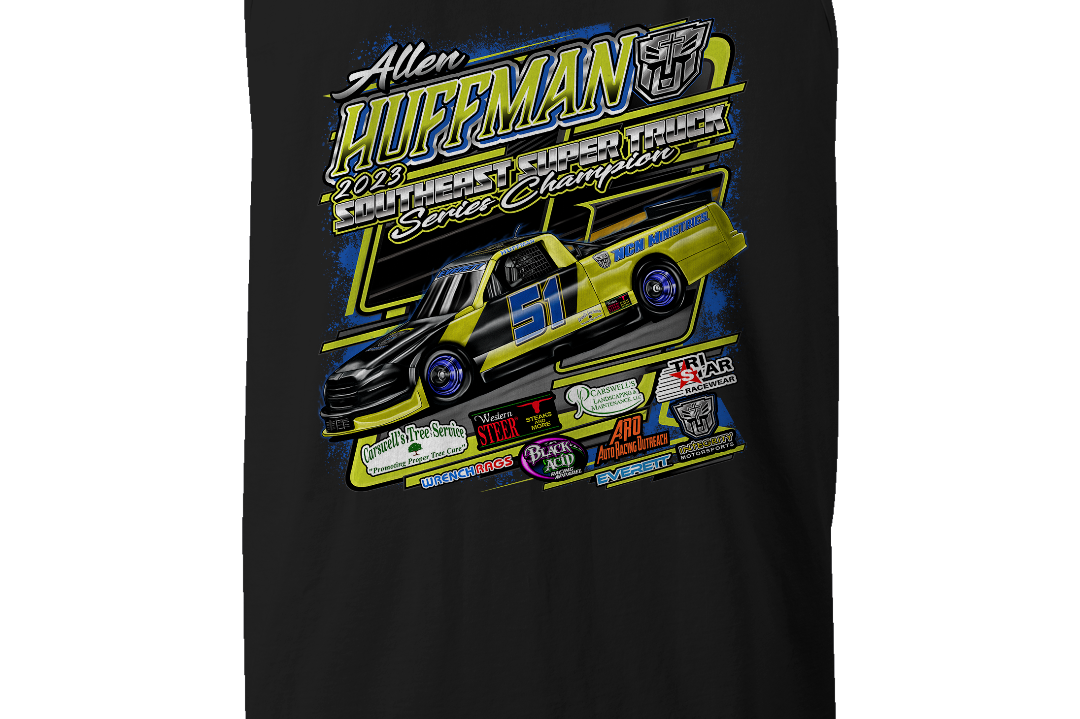 Allen Huffman 2023 Tank Tops Black Acid Apparel