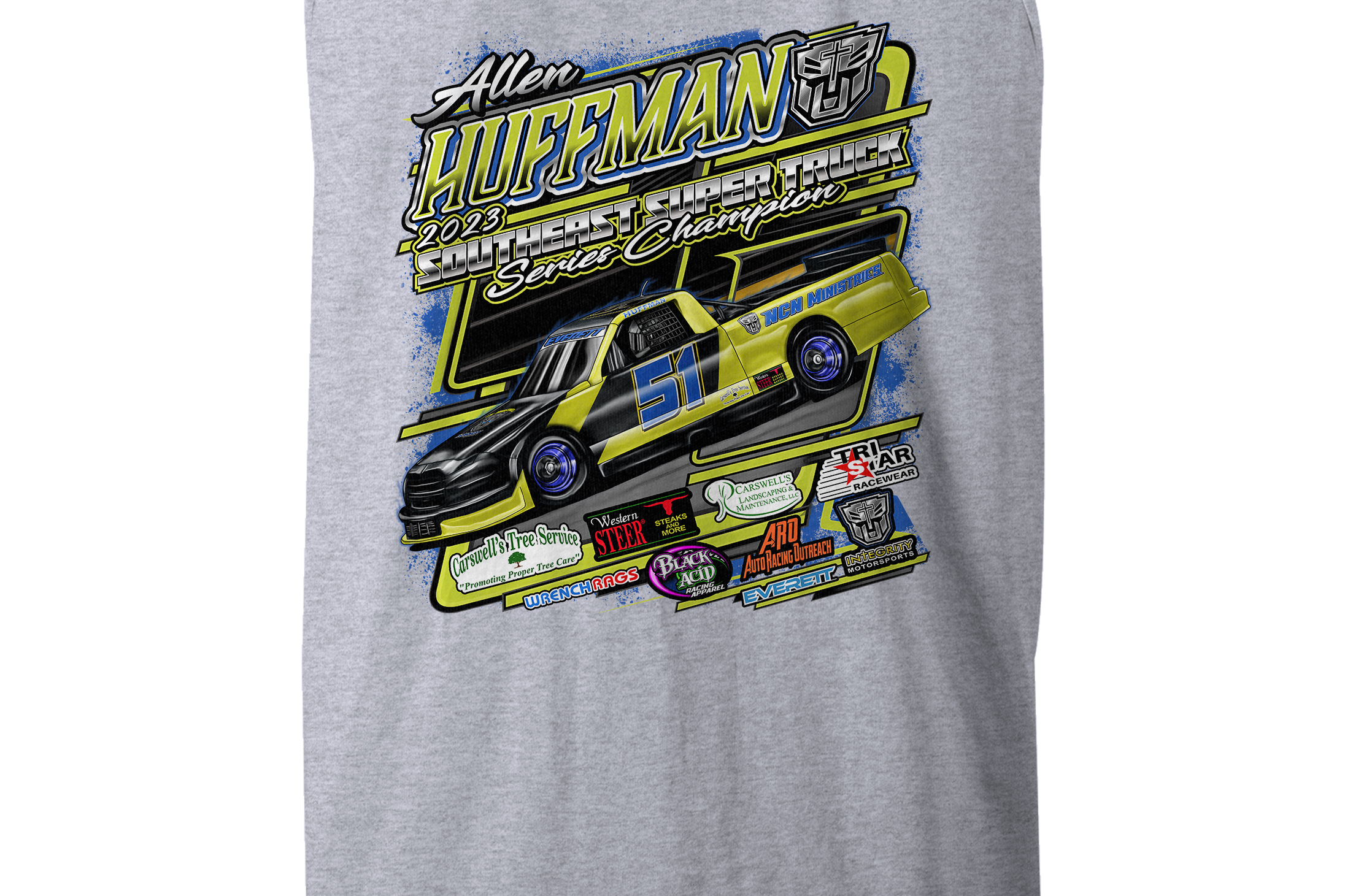 Allen Huffman 2023 Tank Tops Black Acid Apparel