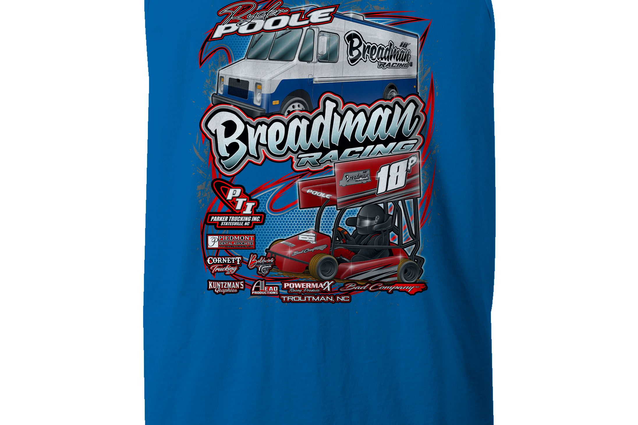 Breadman Racing Tank Tops Black Acid Apparel