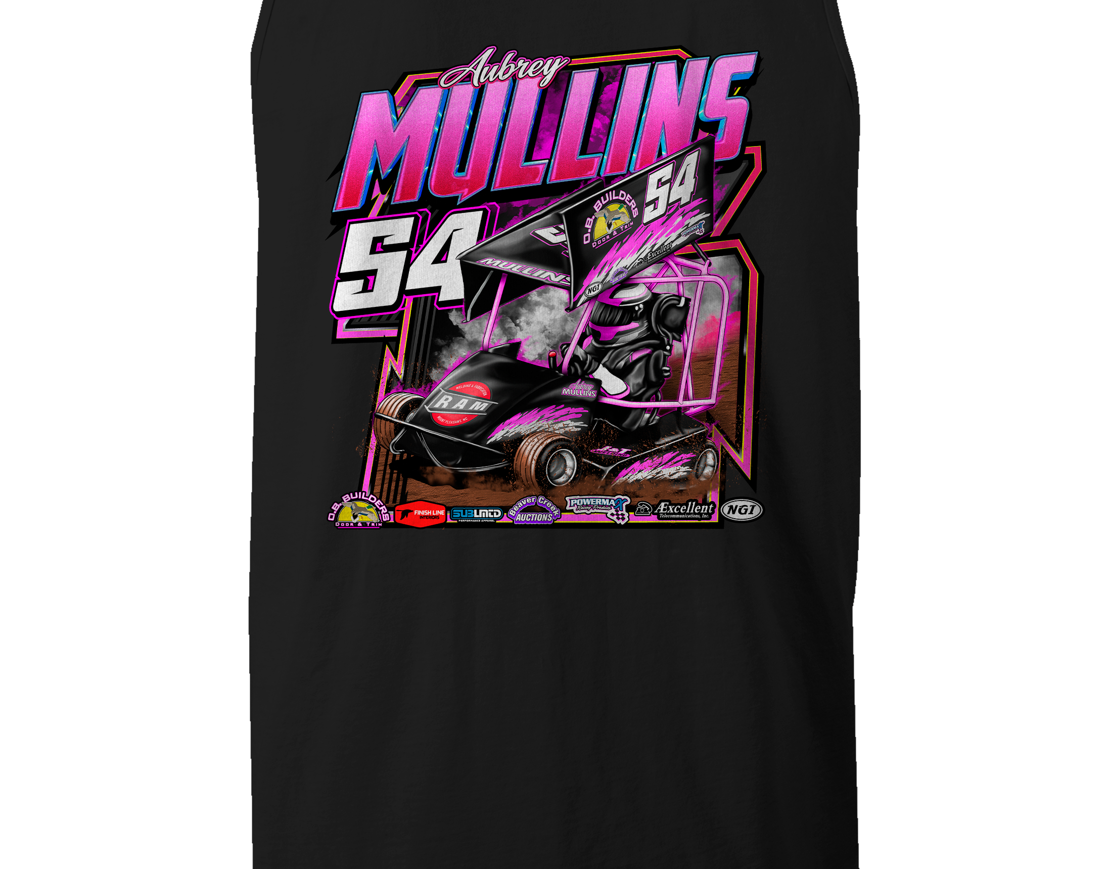 Aubrey Mullins Tank Tops Black Acid Apparel