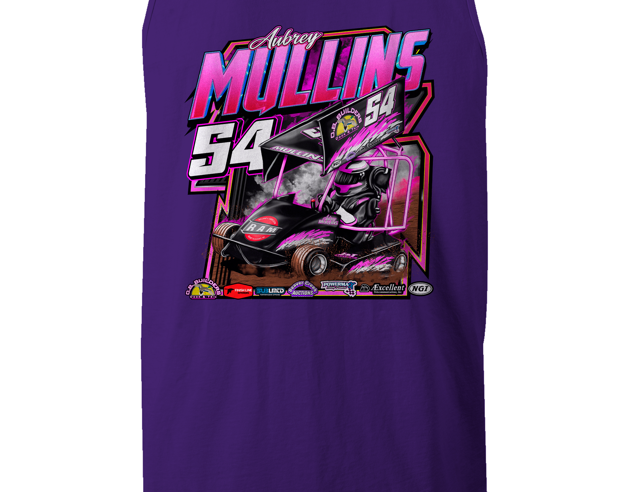 Aubrey Mullins Tank Tops Black Acid Apparel