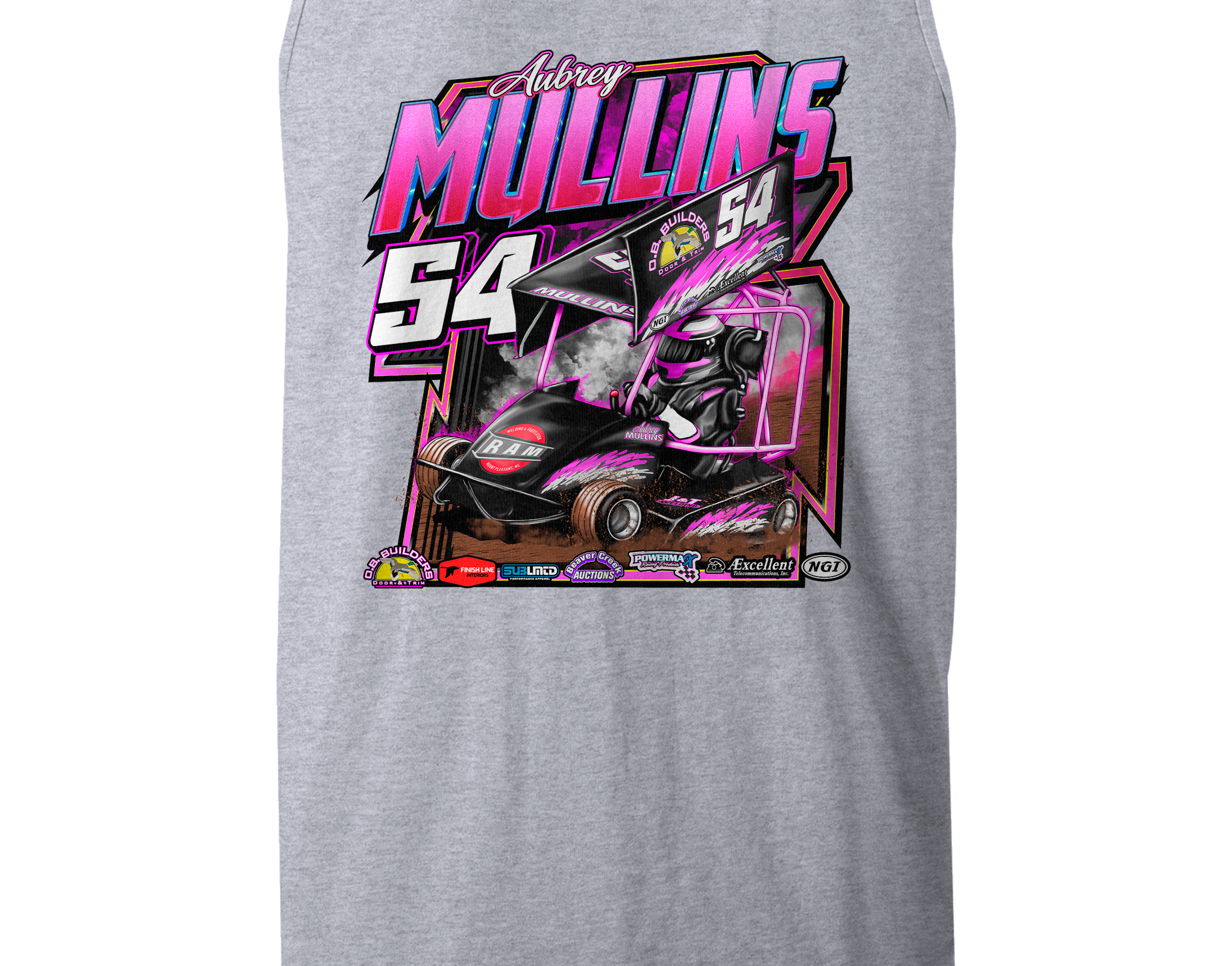 Aubrey Mullins Tank Tops Black Acid Apparel