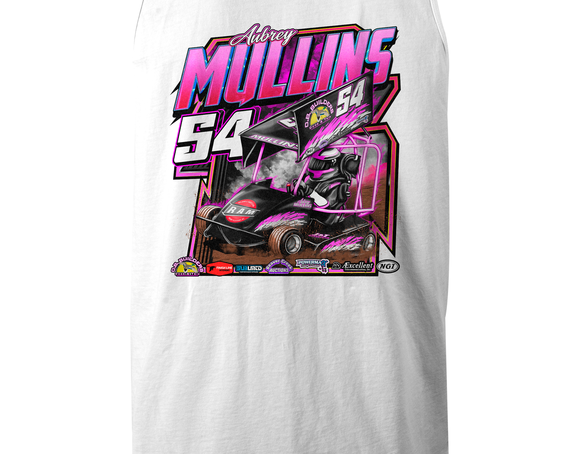 Aubrey Mullins Tank Tops Black Acid Apparel