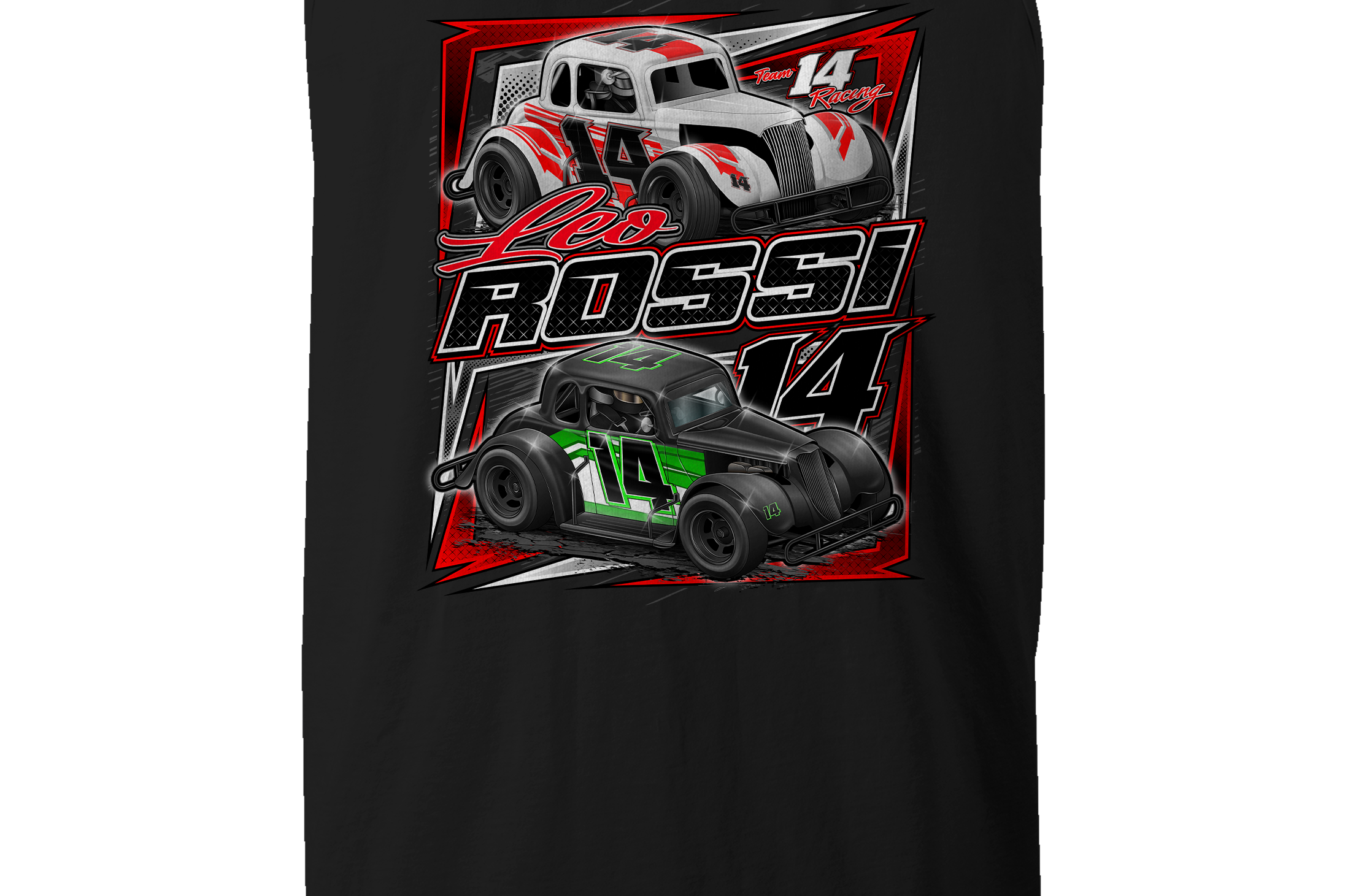 Leo Rossi Tank Tops Black Acid Apparel