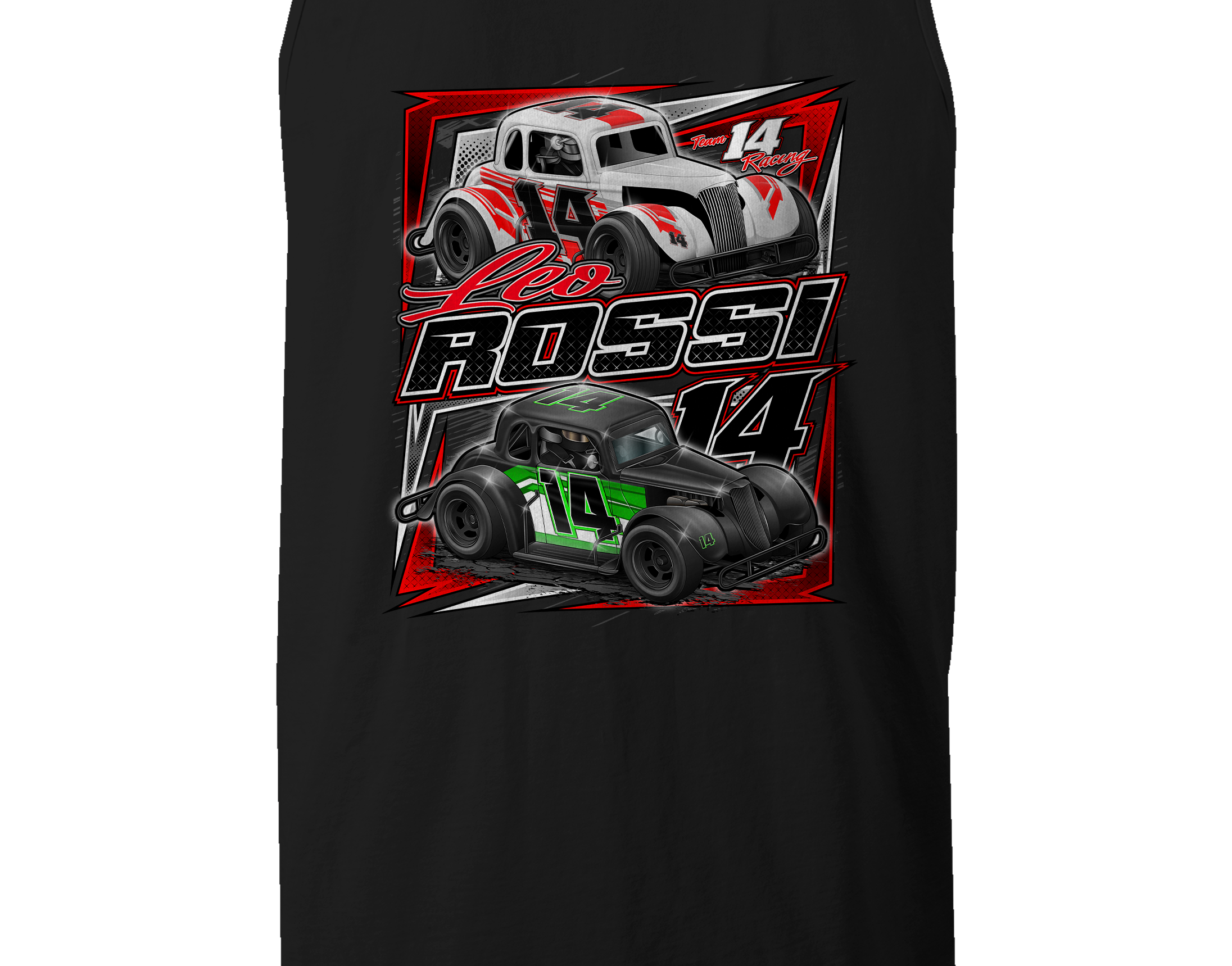 Leo Rossi Tank Tops Black Acid Apparel